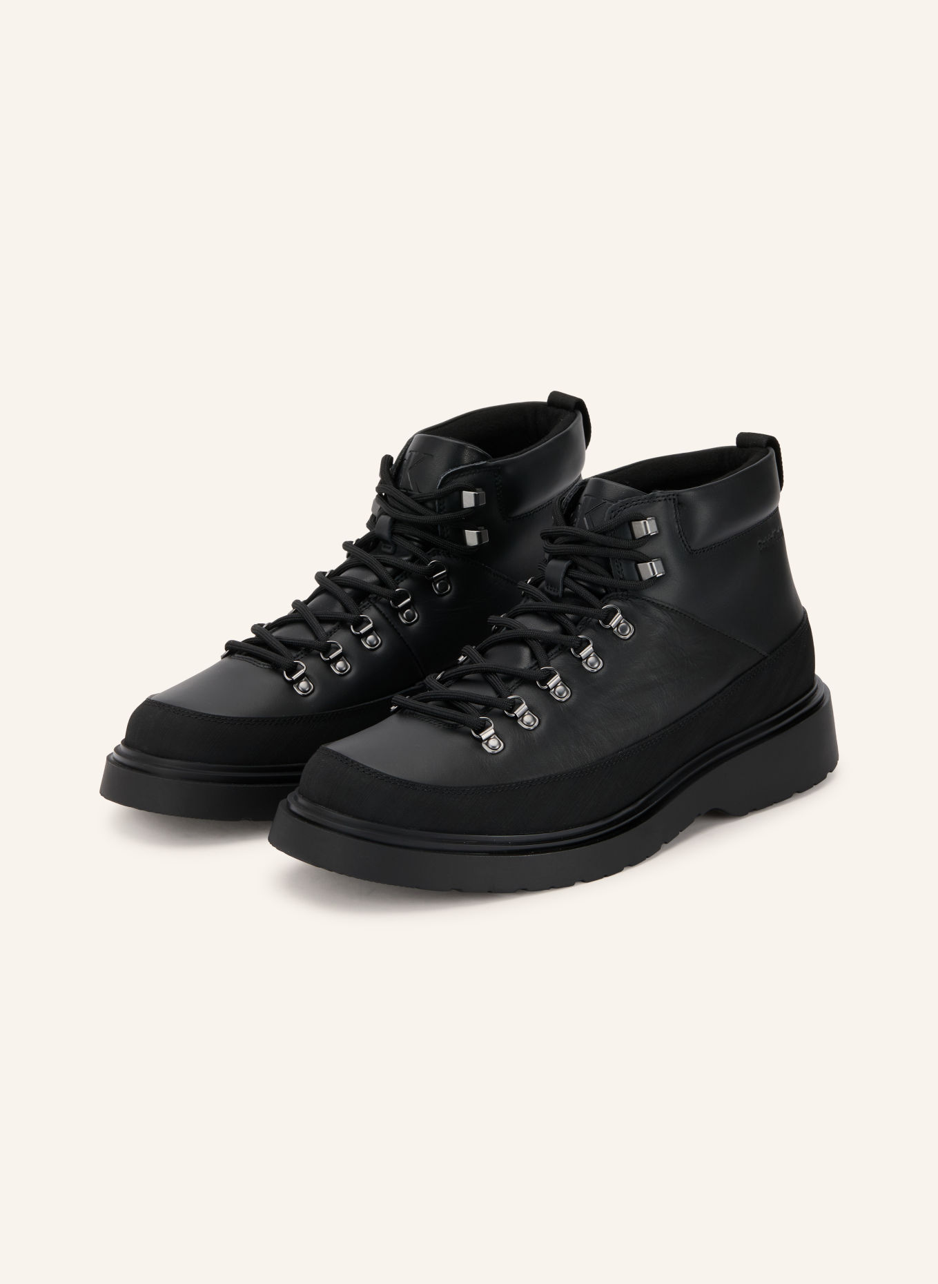 Calvin Klein Boots à lacets: NOIR