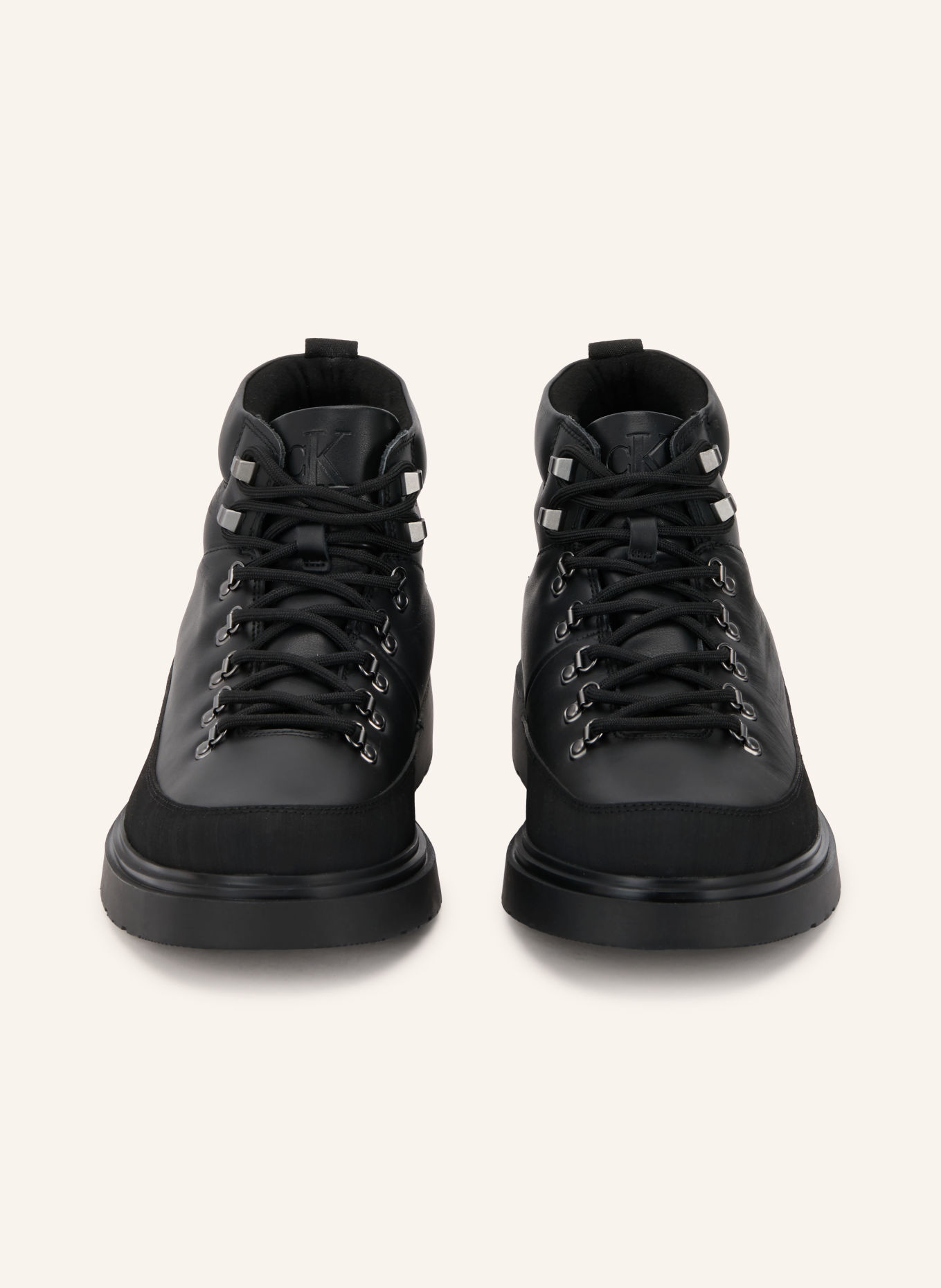 Calvin Klein Boots à lacets: NOIR
