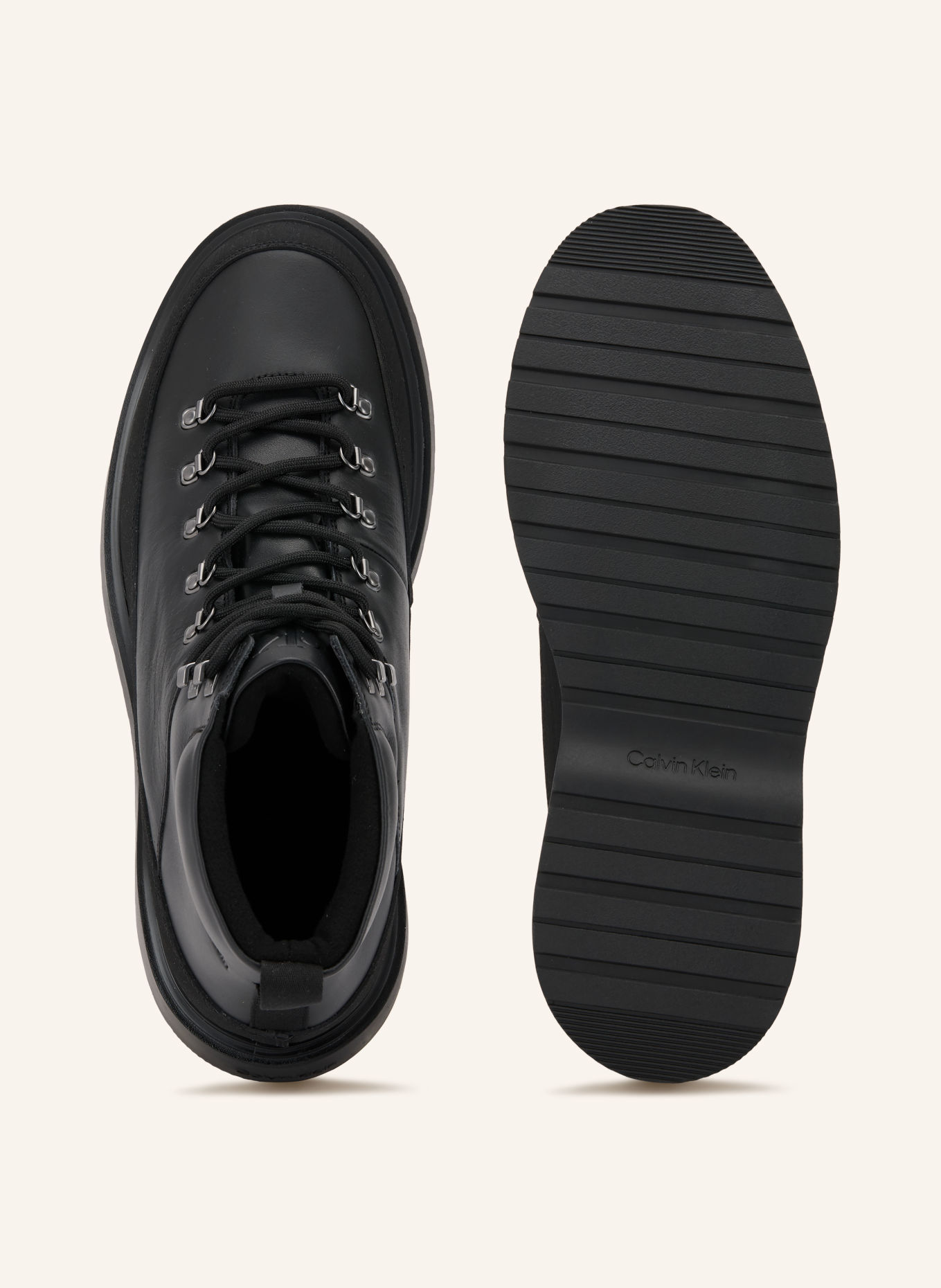 Calvin Klein Boots à lacets: NOIR