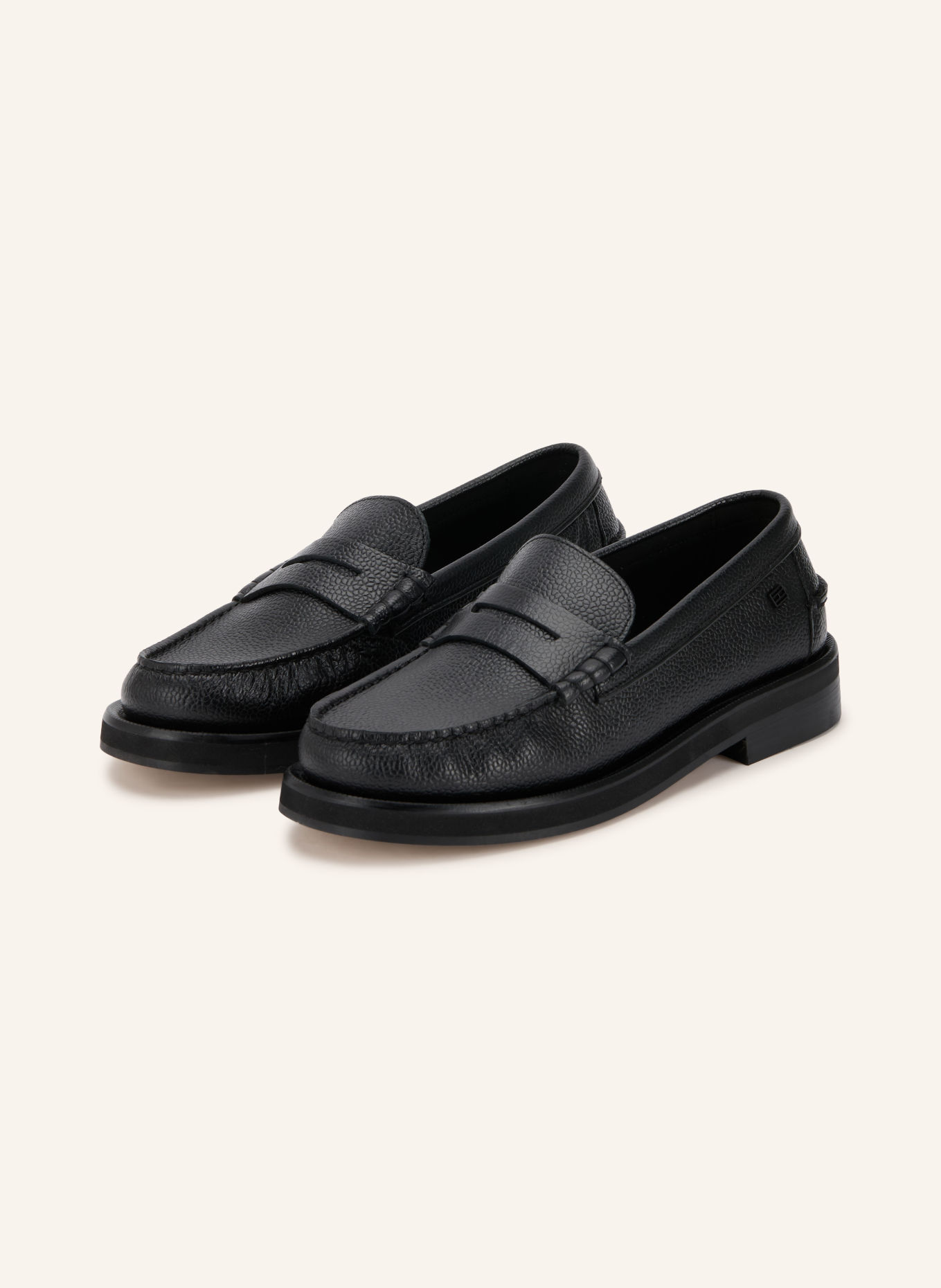 TOMMY HILFIGER Loafers à barrette: NOIR