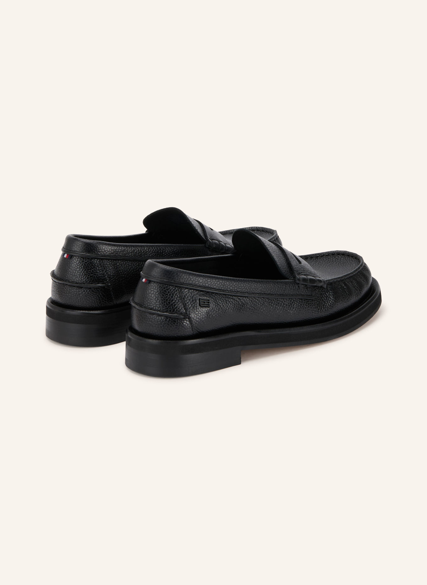 TOMMY HILFIGER Loafers à barrette: NOIR