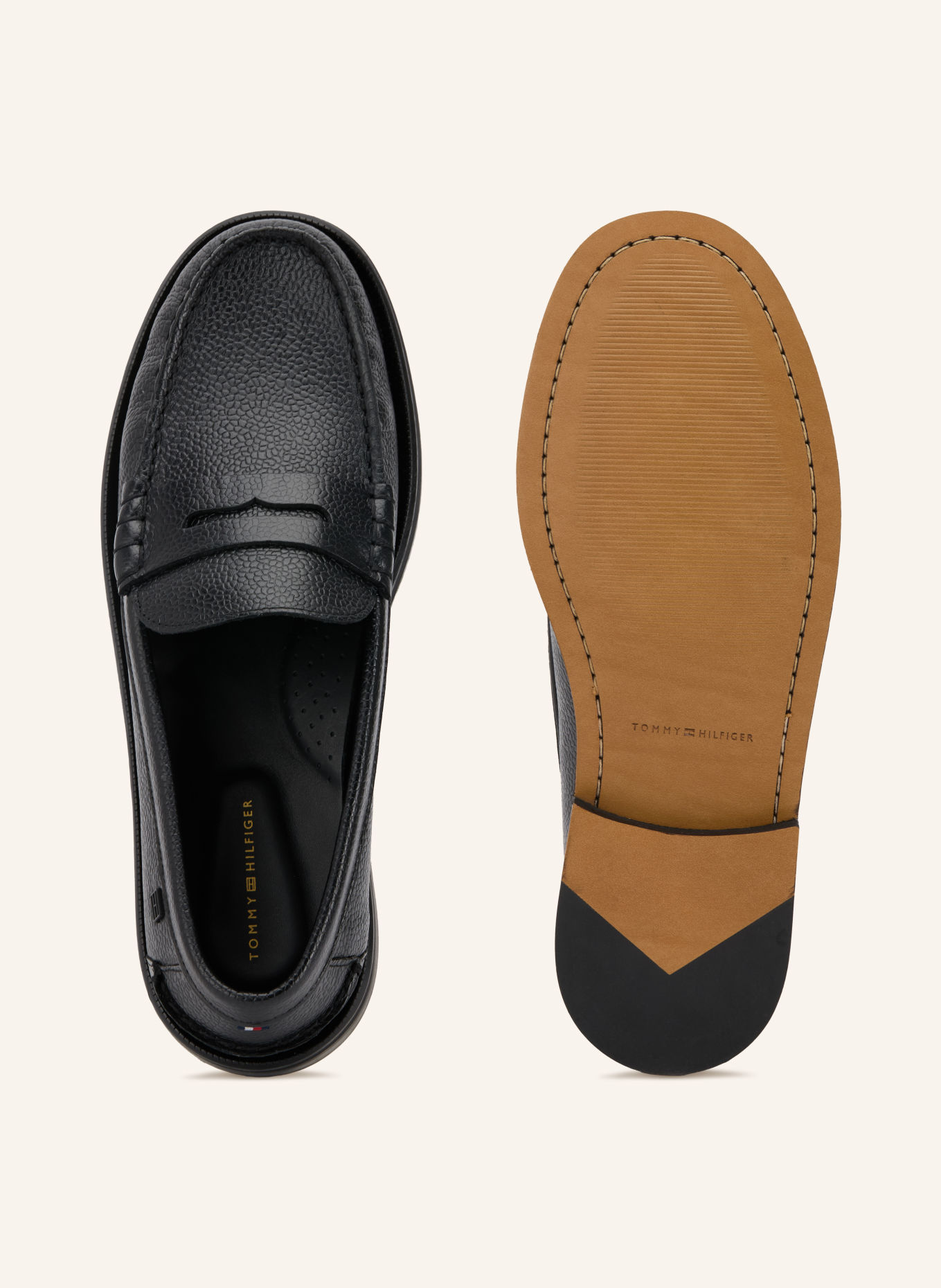 TOMMY HILFIGER Loafers à barrette: NOIR