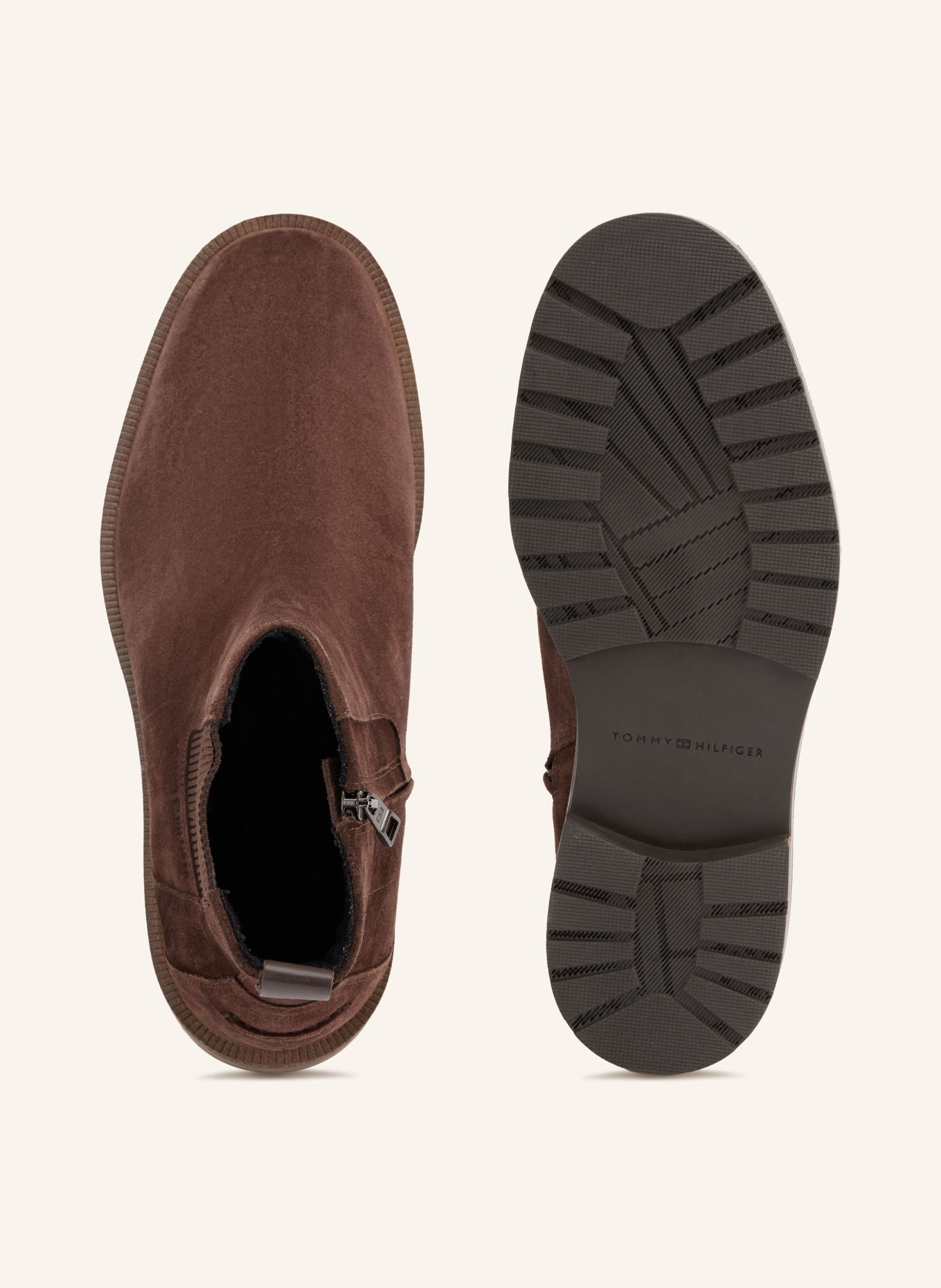TOMMY HILFIGER Bottines Chelsea: MARRON FONCÉ