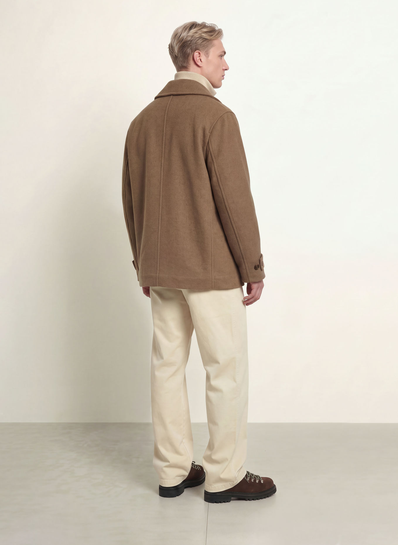 SCOTCH & SODA Pea coat: TAUPE