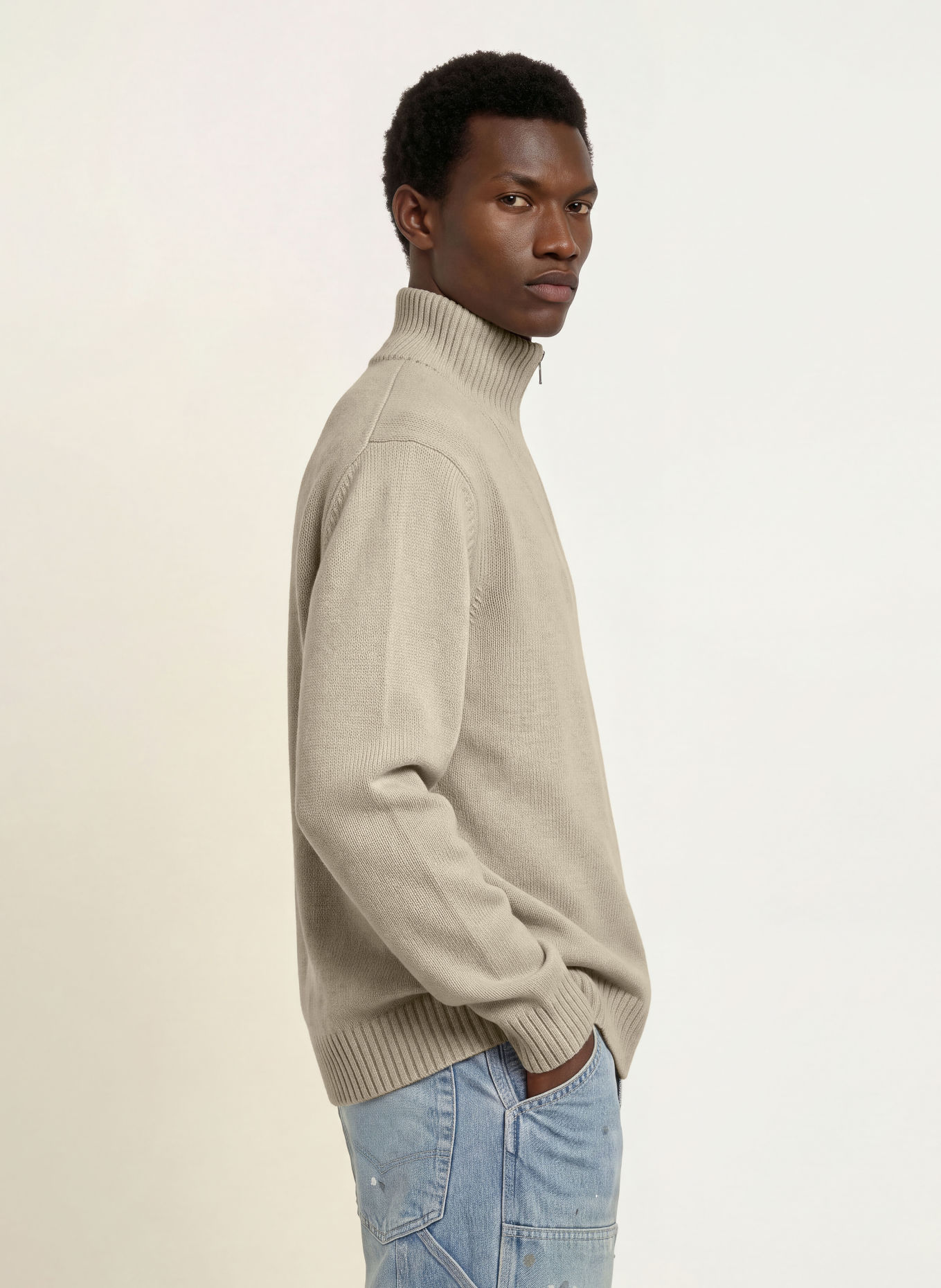 SCOTCH & SODA Troyer mit Merinowolle: BEIGE