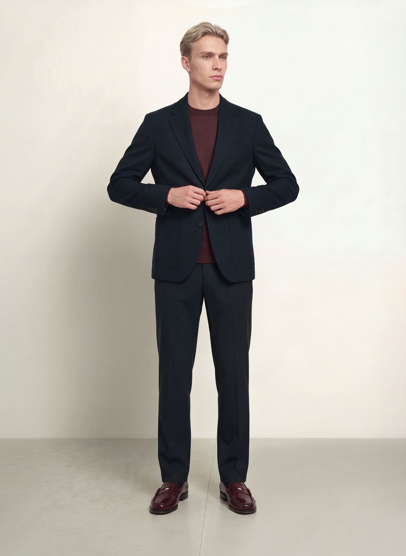 SCOTCH & SODA Regular-Fit Suit Jacket: 401 NAVY