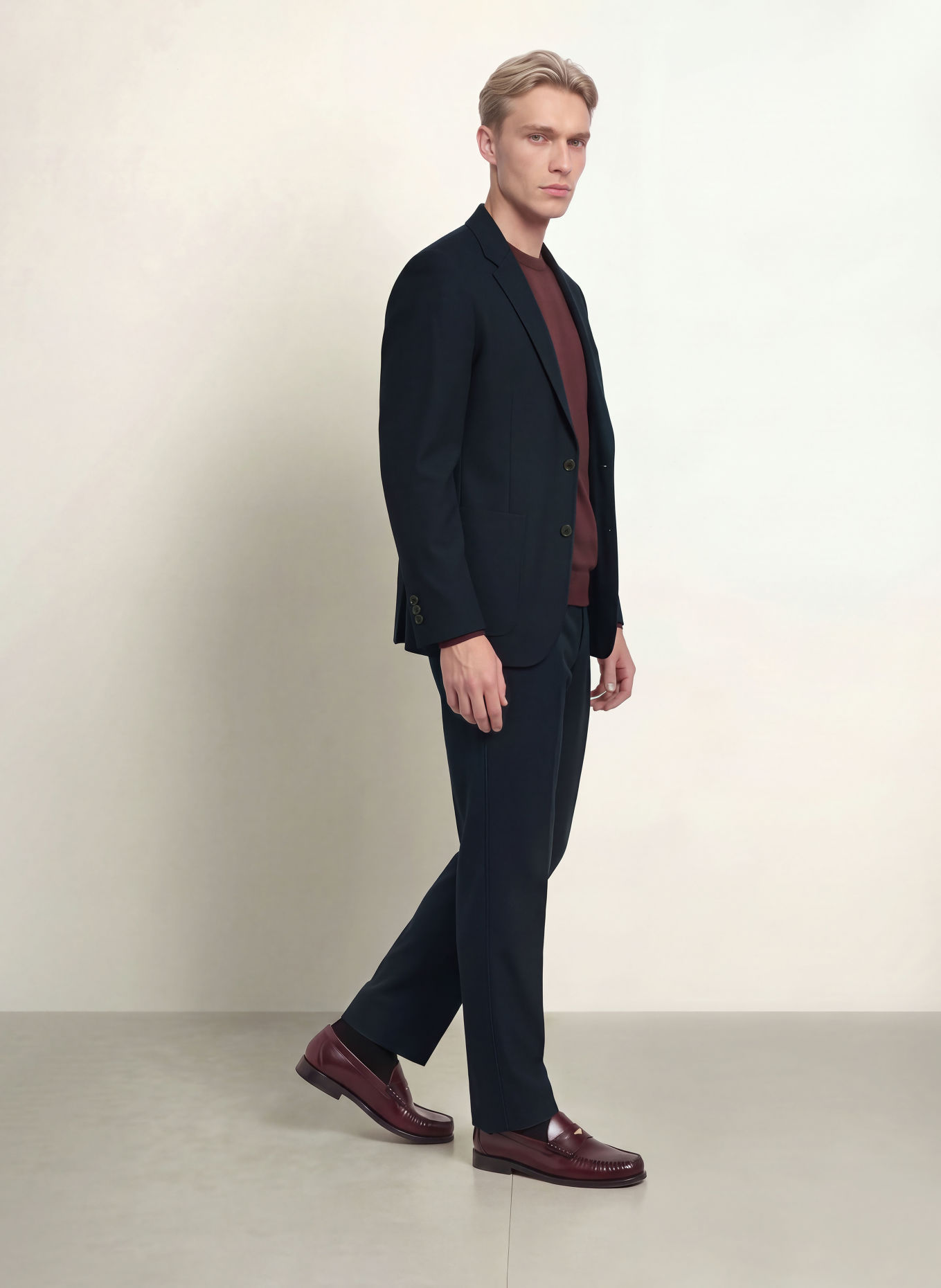 SCOTCH & SODA Regular-Fit Suit Jacket: 401 NAVY