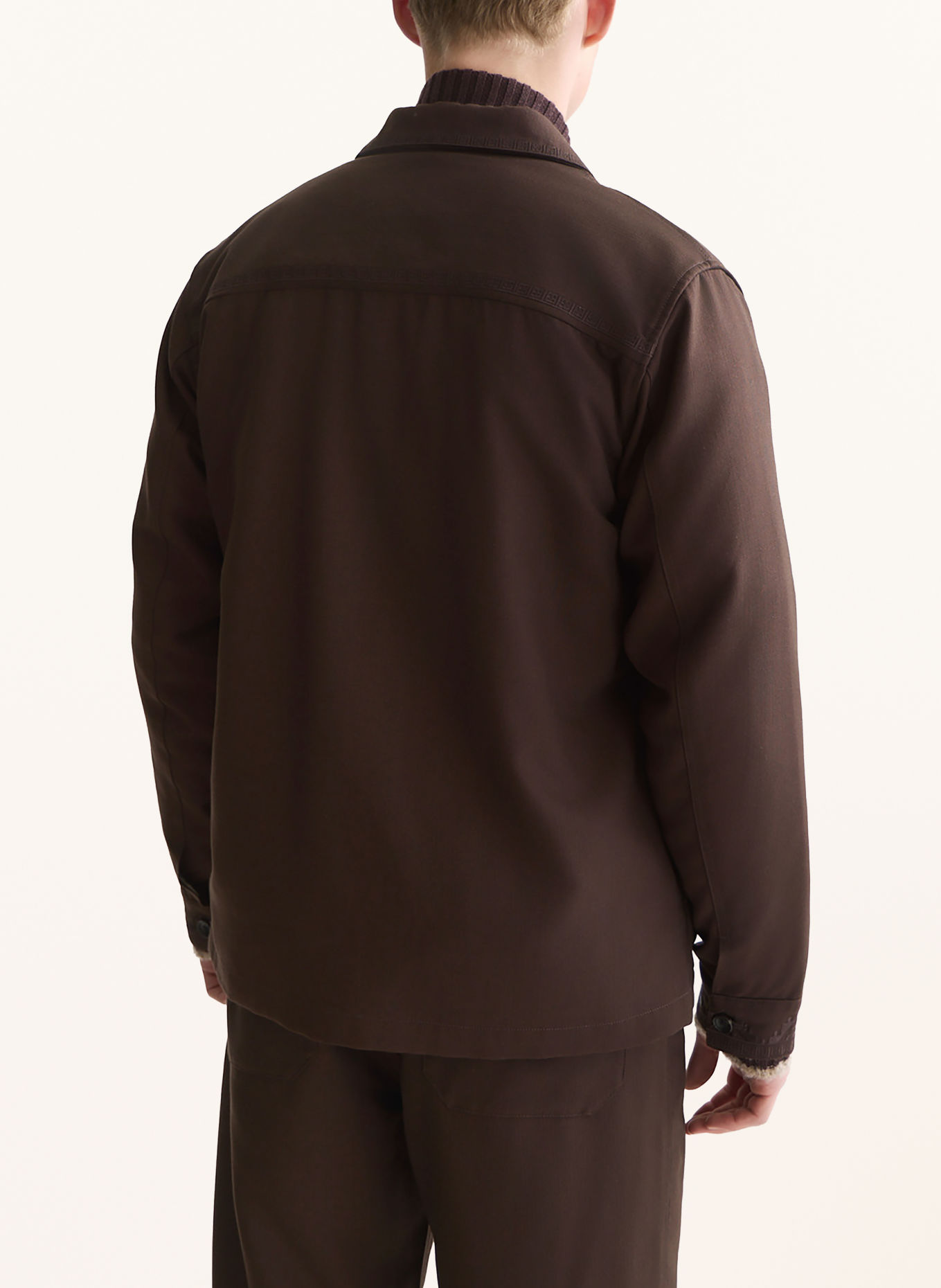 SCOTCH & SODA Overshirt: DARK BROWN