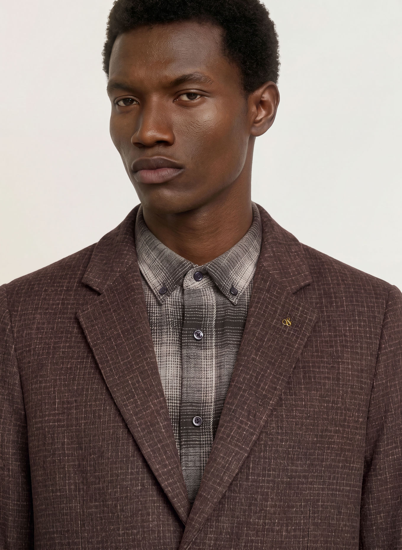 SCOTCH & SODA Manteau: MARRON FONCÉ / MARRON CLAIR