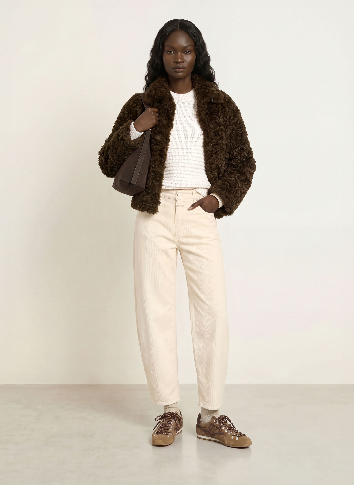 CLOSED JAZZIE Cord Pants: CREAM