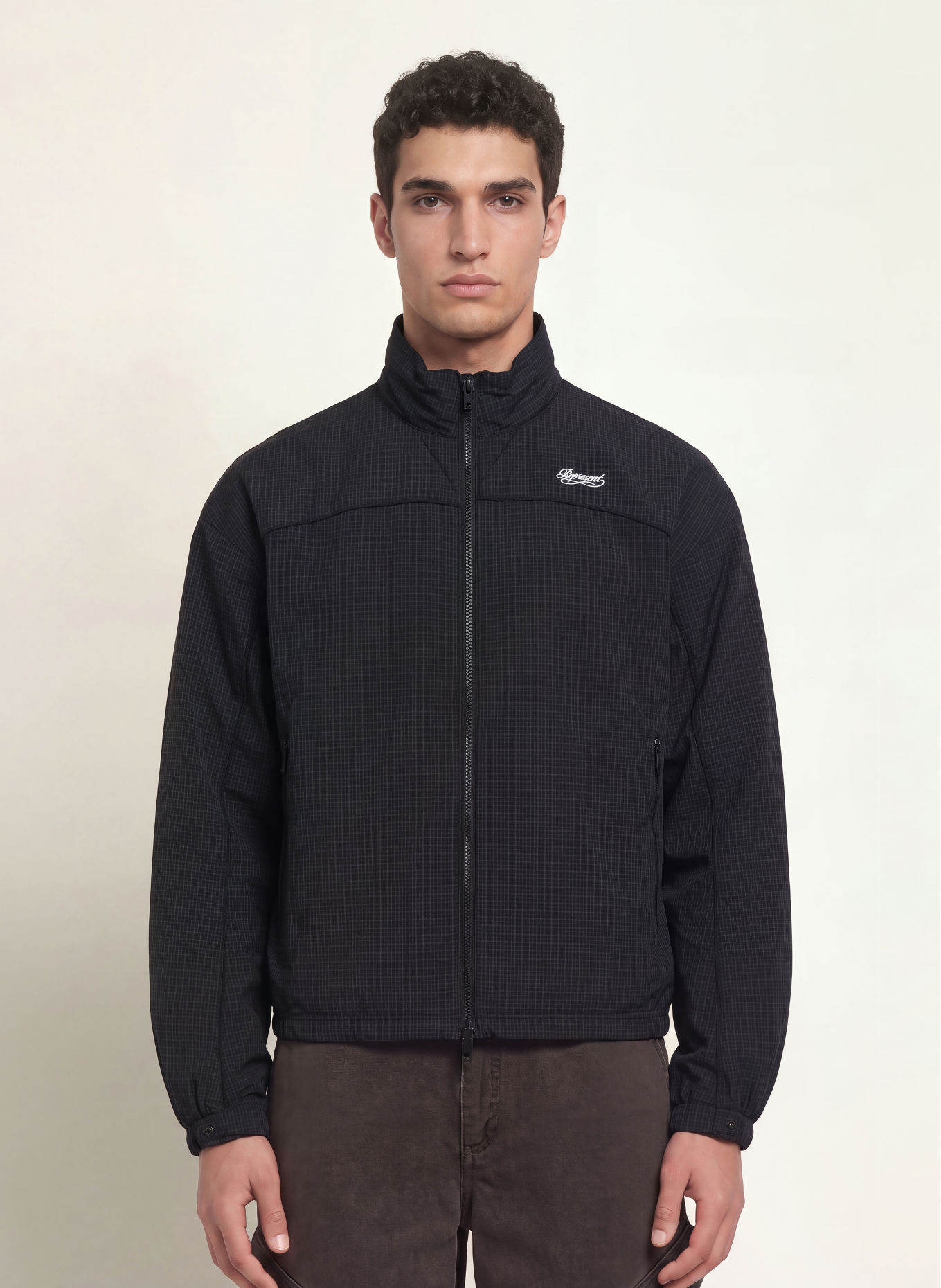 REPRESENT RIOT Jacket: DARK BLUE / OLIVE / BLACK