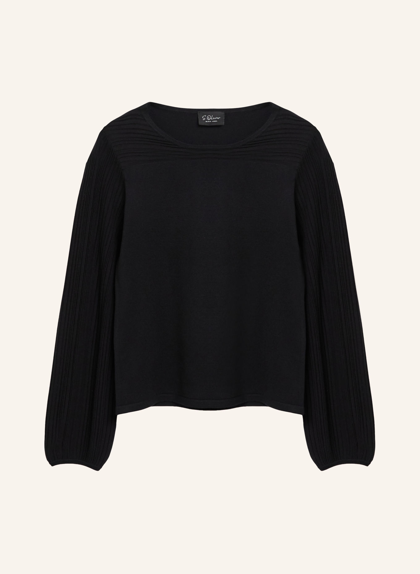s.Oliver BLACK LABEL Sweater: BLACK