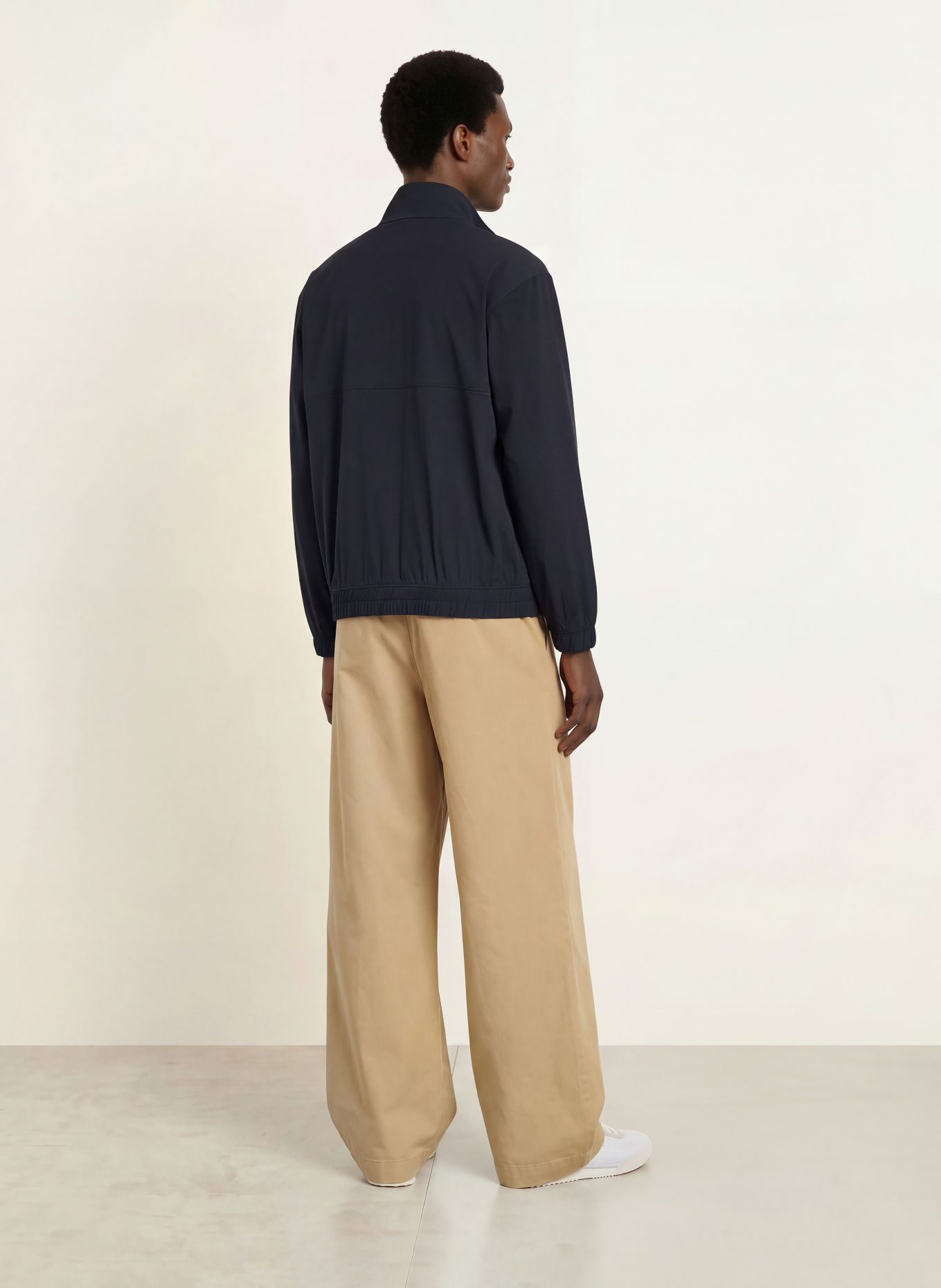 LACOSTE Jersey jacket: DARK BLUE