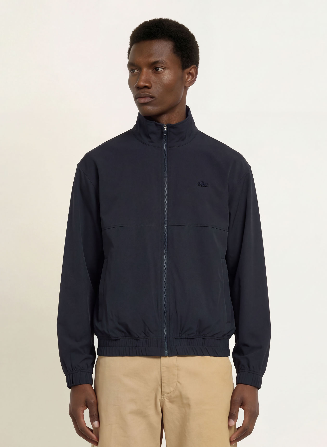 LACOSTE Jersey jacket: DARK BLUE