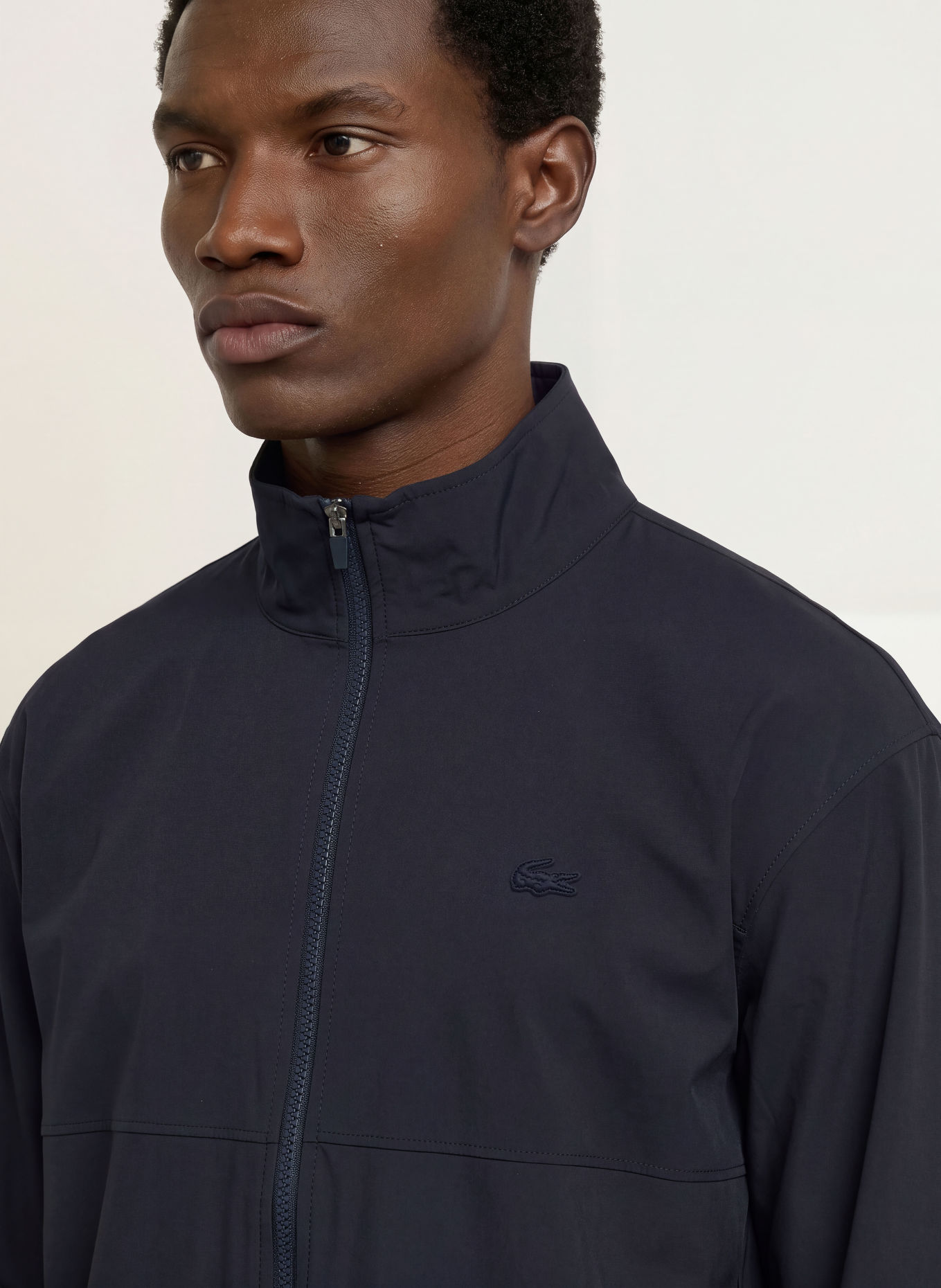 LACOSTE Jersey jacket: DARK BLUE