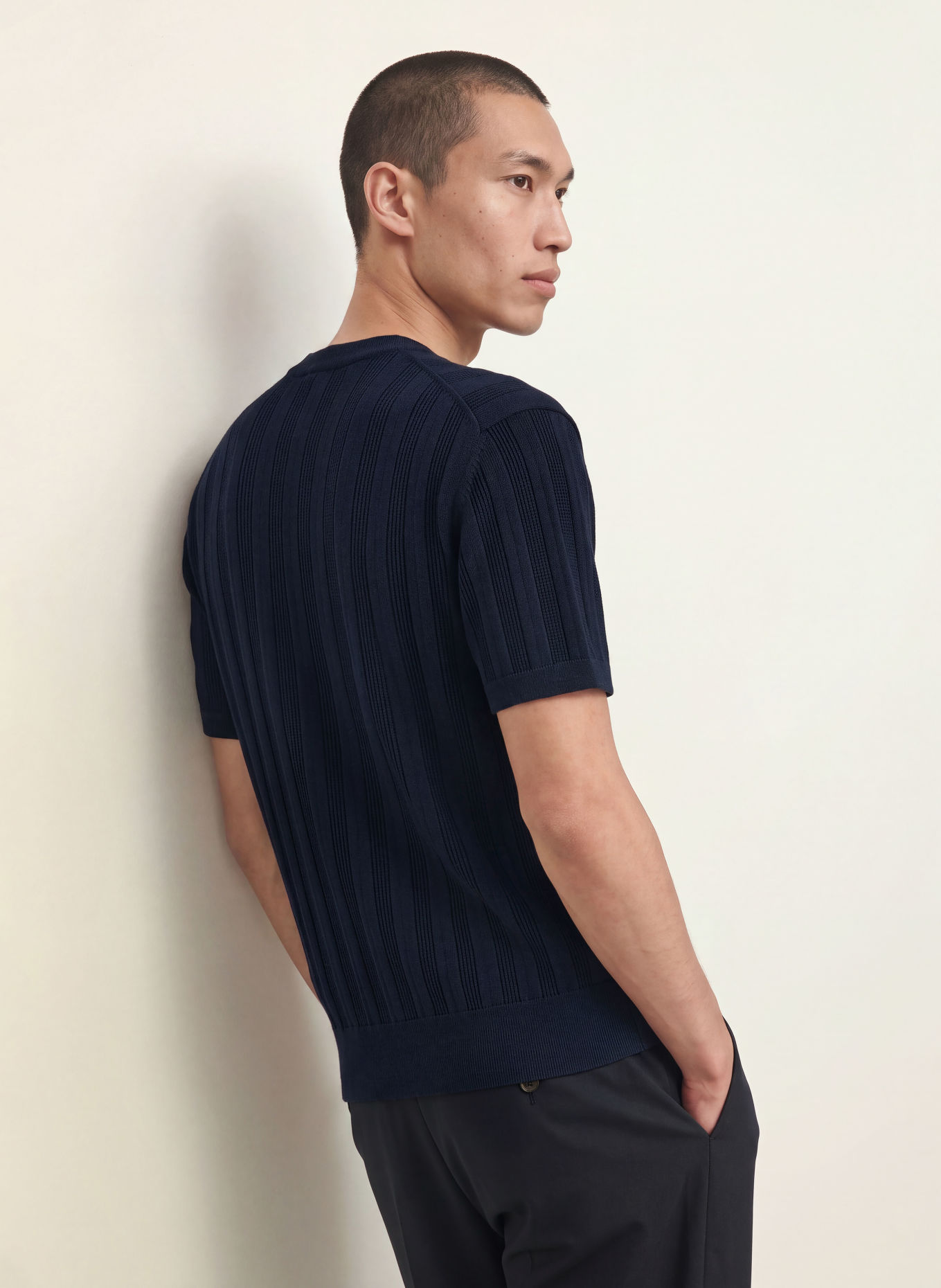LACOSTE Knit shirt: DARK BLUE