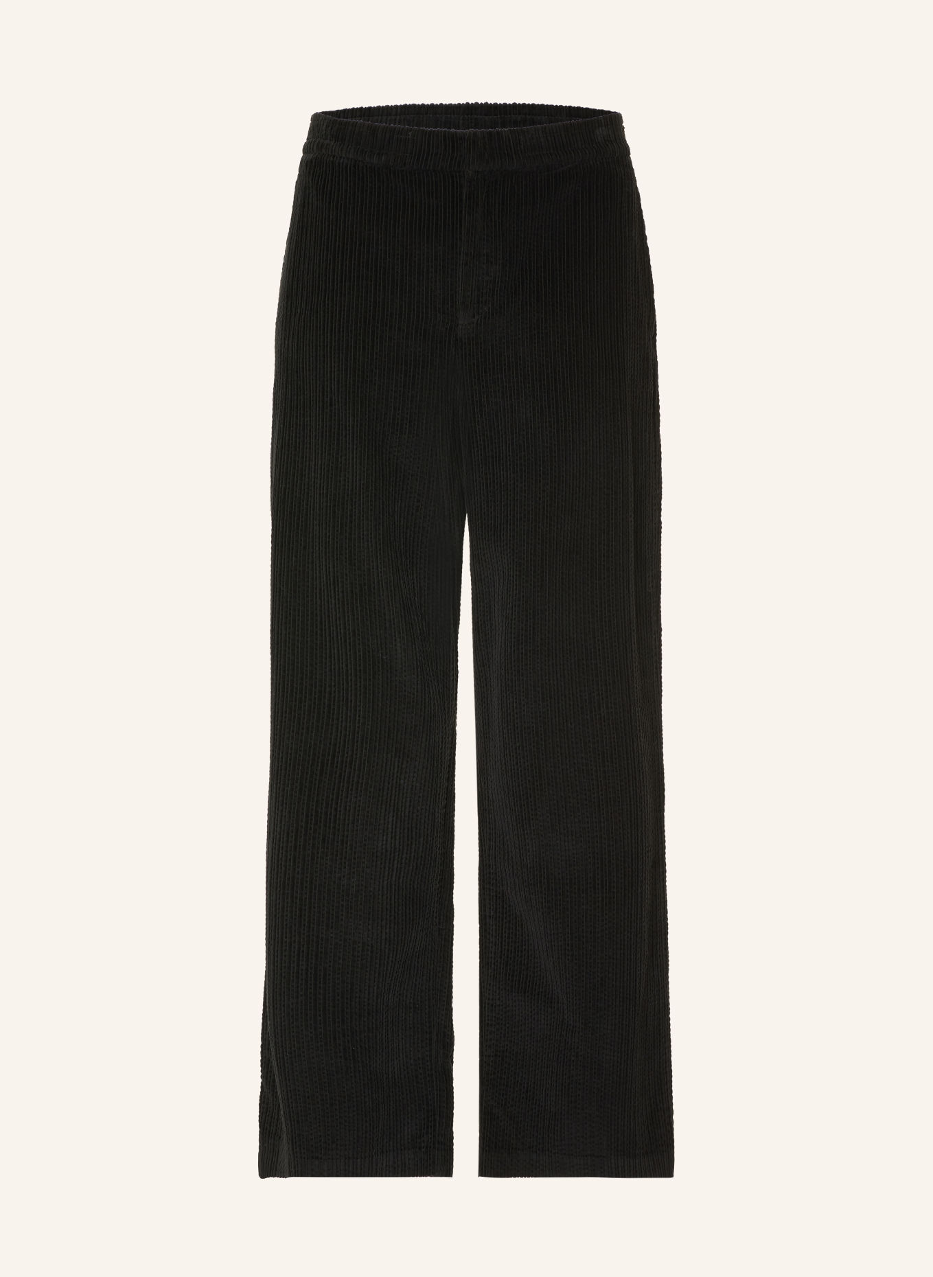 LACOSTE Relaxed-Fit Cord Pants: BLACK