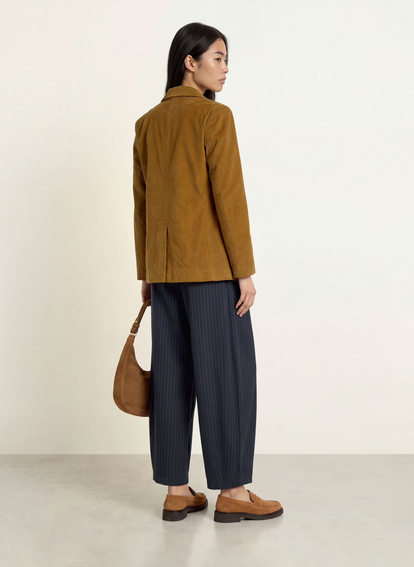 lollys laundry 7/8-length trousers BAMBUSLL: DARK BLUE / BLUE GRAY