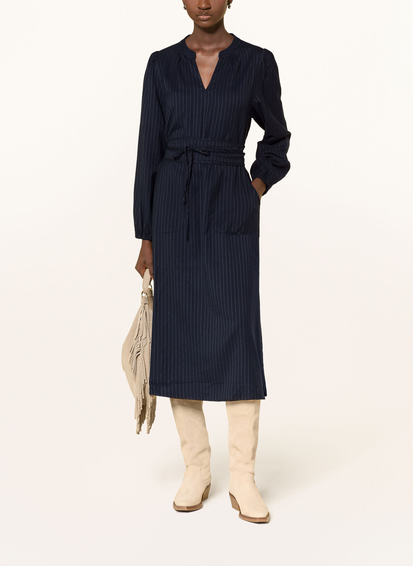 lollys laundry PARISLL Dress: DARK BLUE / GRAY