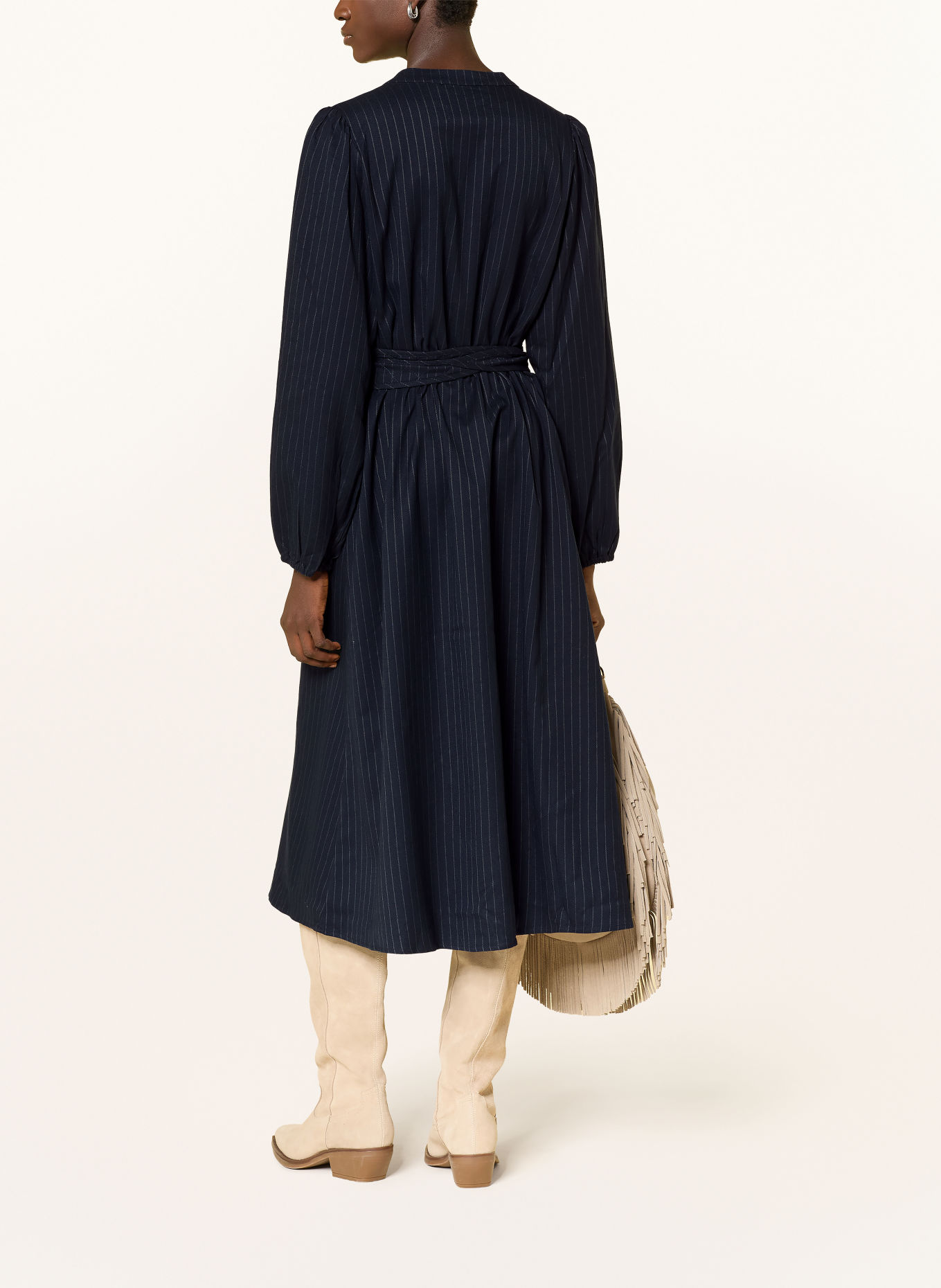 lollys laundry PARISLL Dress: DARK BLUE / GRAY