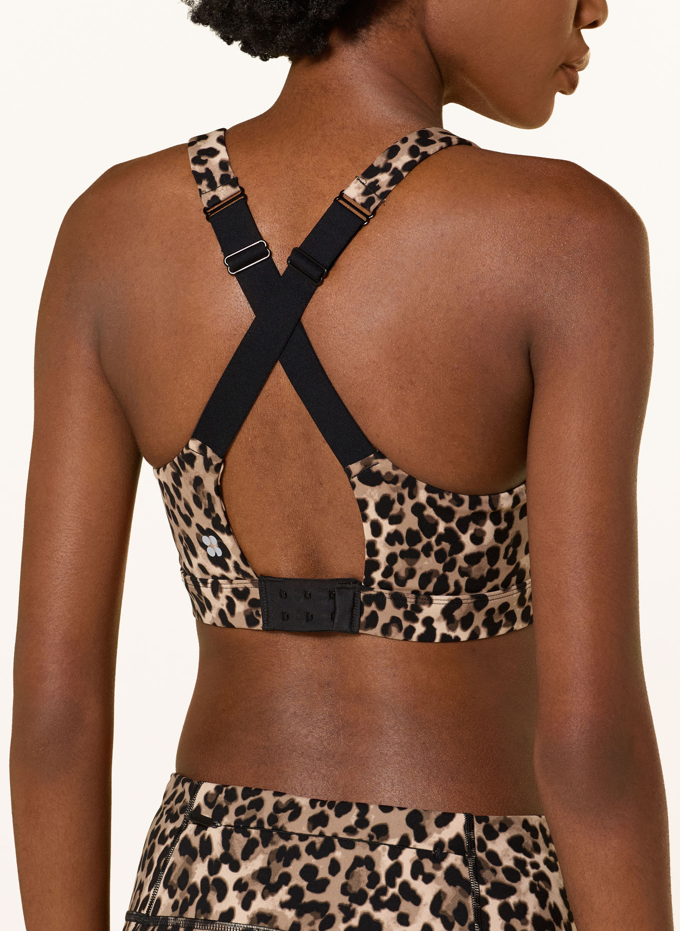 Sweaty Betty Sport-BH POWER PULSE: TAUPE / BEIGE / SCHWARZ