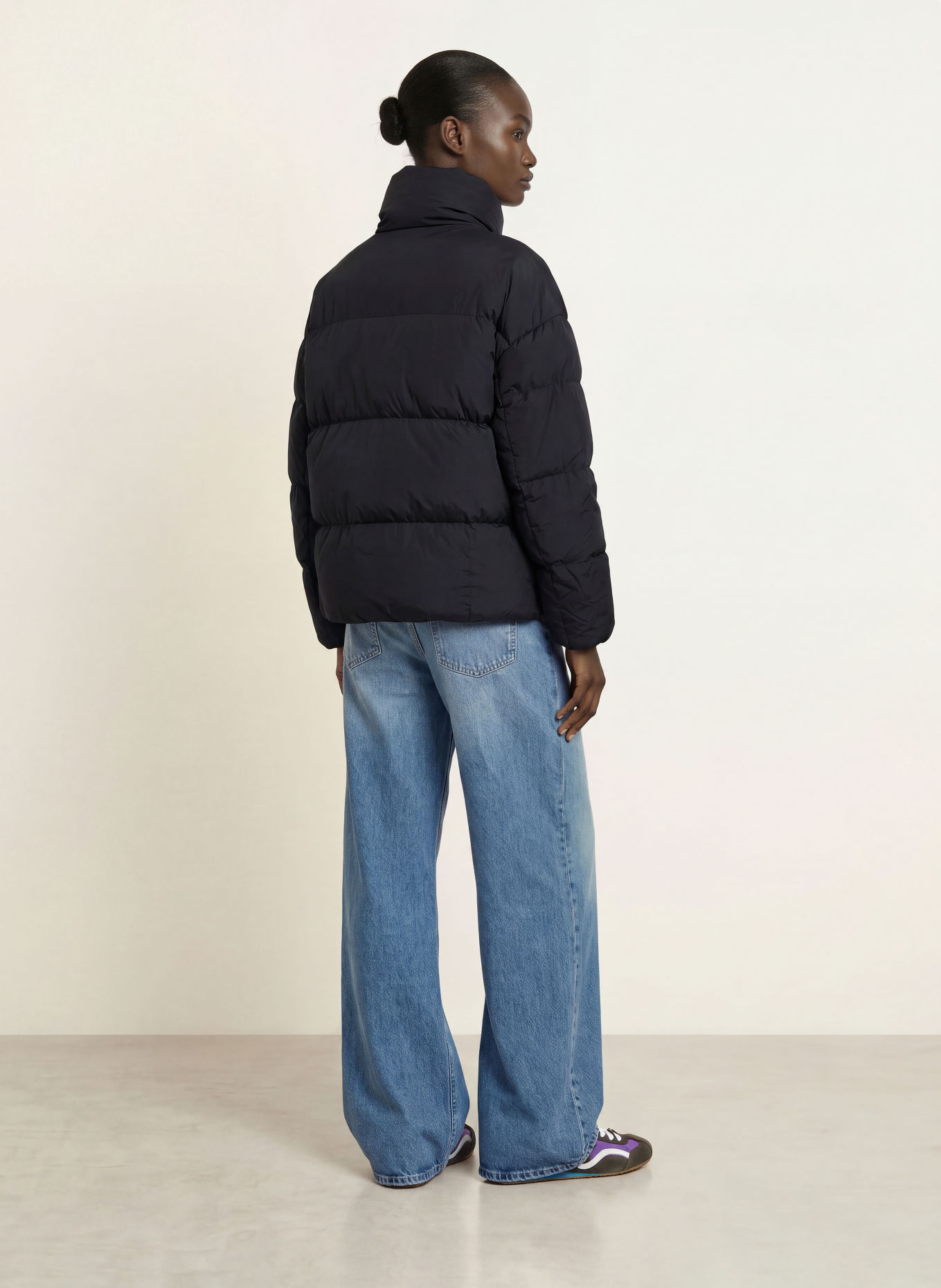 Blauer Daunenjacke ROSS: SCHWARZ