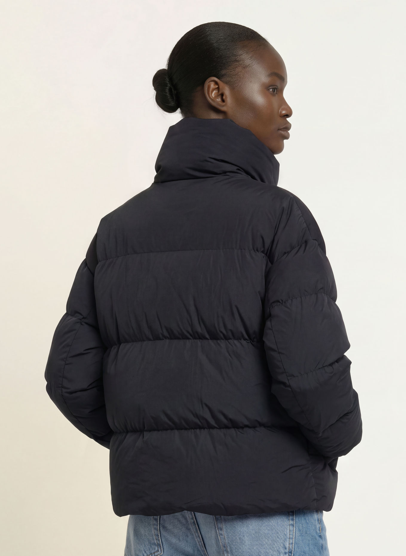 Blauer Daunenjacke ROSS: SCHWARZ