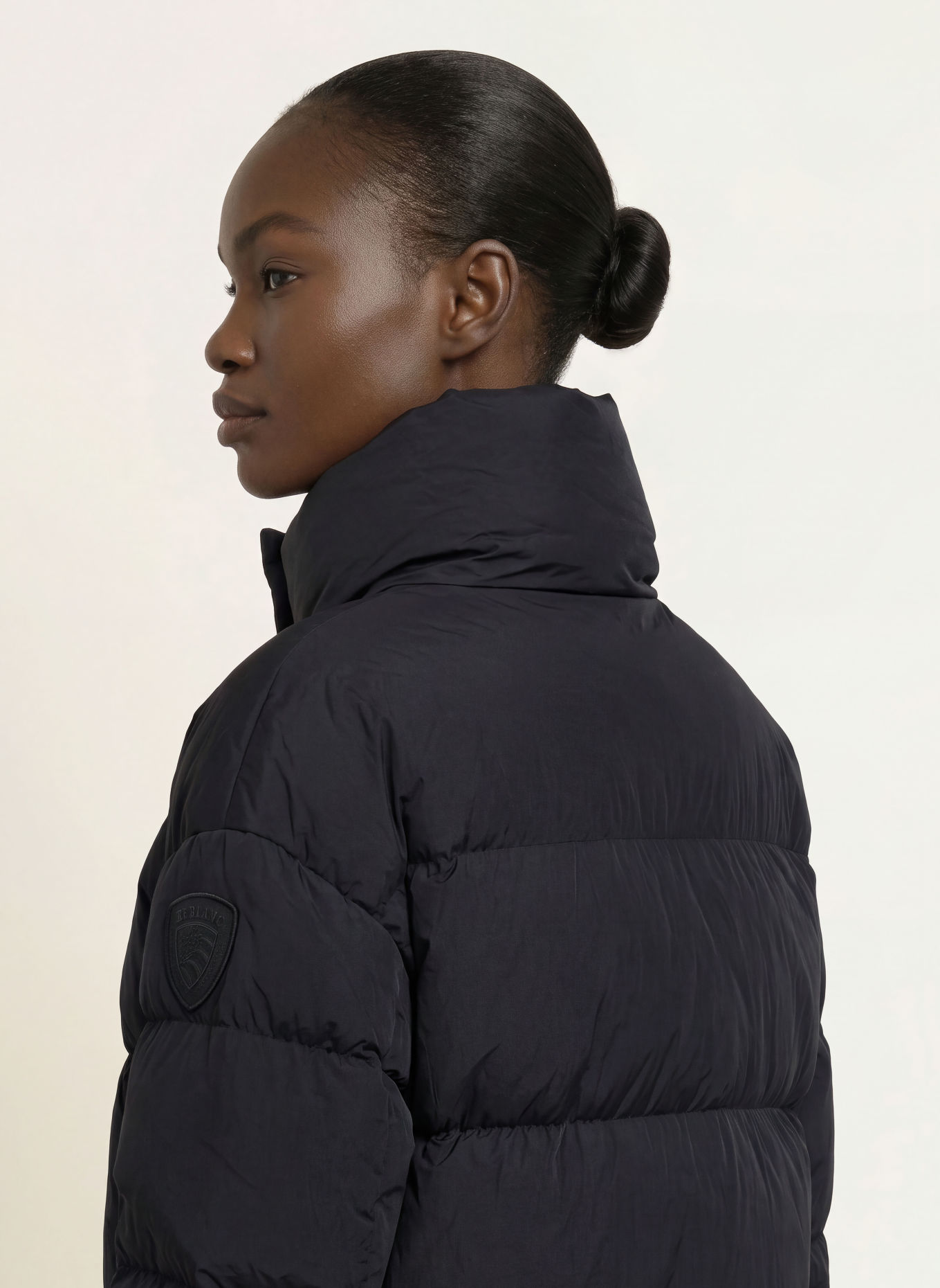 Blauer Daunenjacke ROSS: SCHWARZ