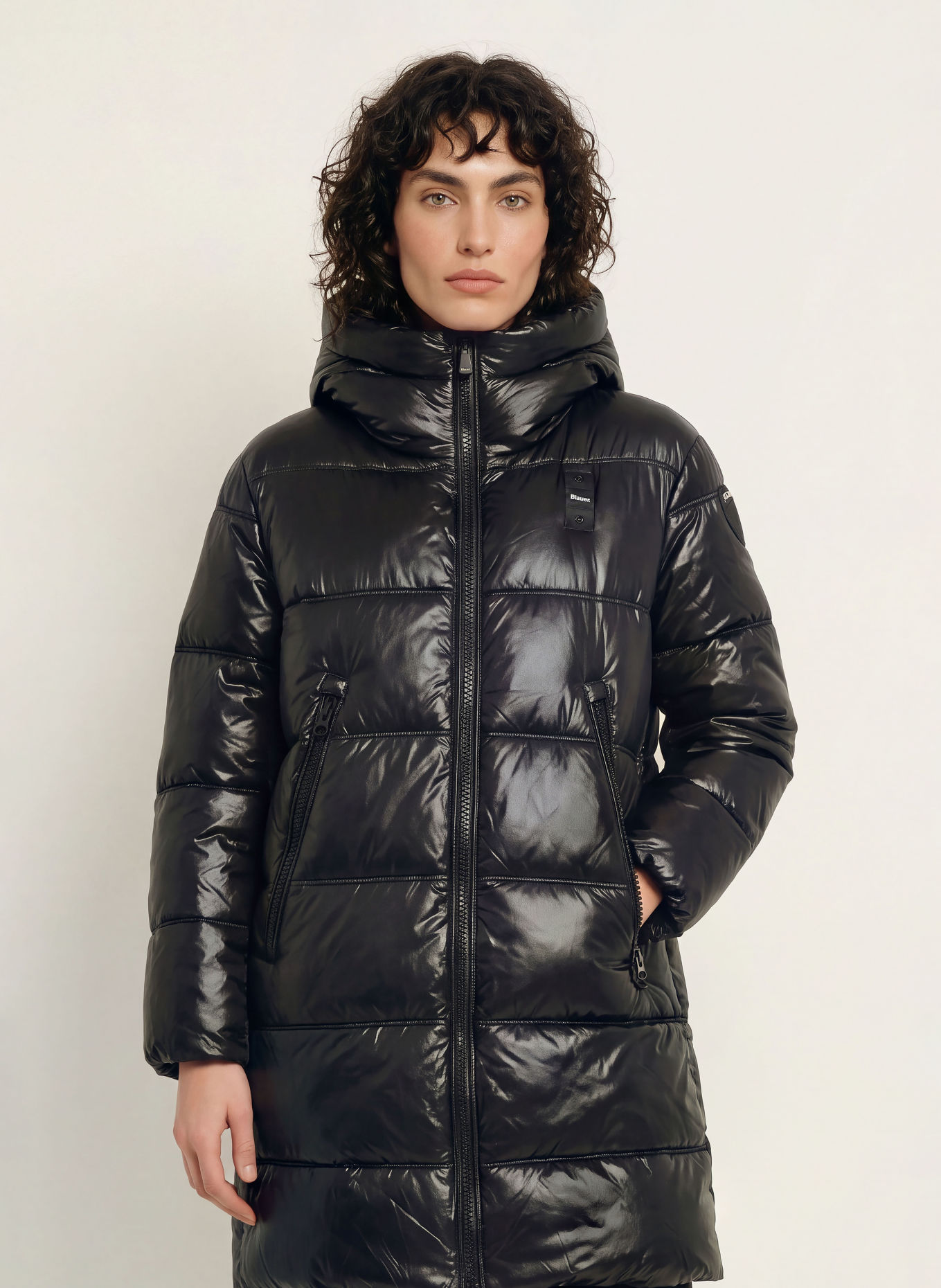 Blauer ARMORY Quilted Coat: BLACK