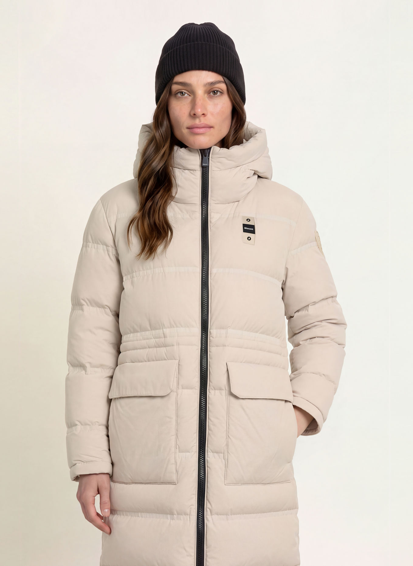 Blauer AUCK Down Coat: CREAM