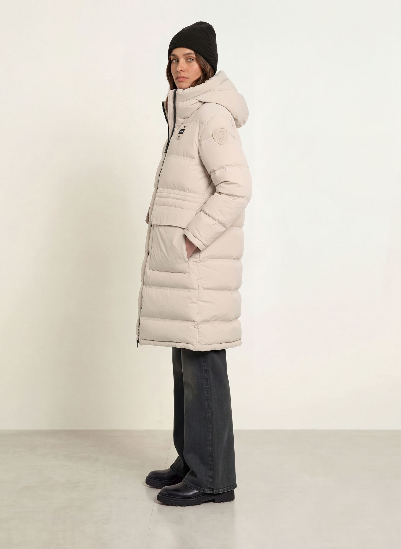 Blauer AUCK Down Coat: CREAM