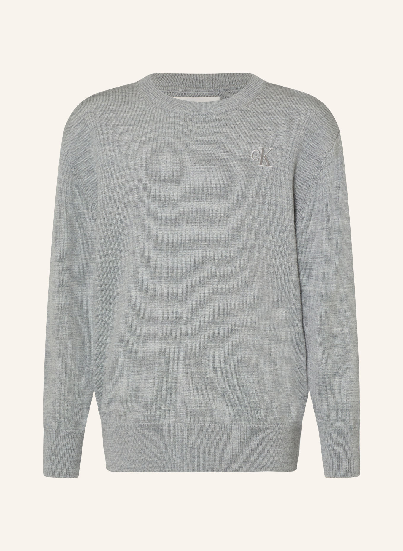Calvin Klein Merino wool sweaters: GRAY