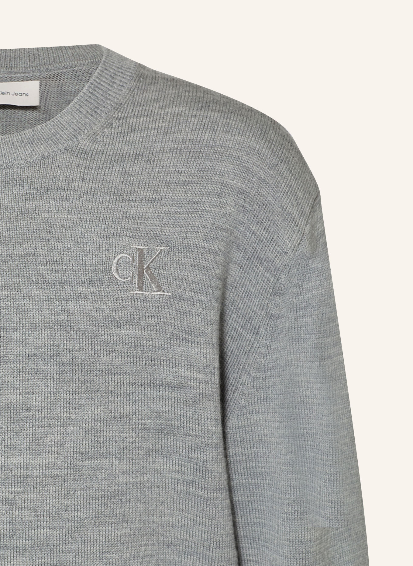 Calvin Klein Merino wool sweaters: GRAY