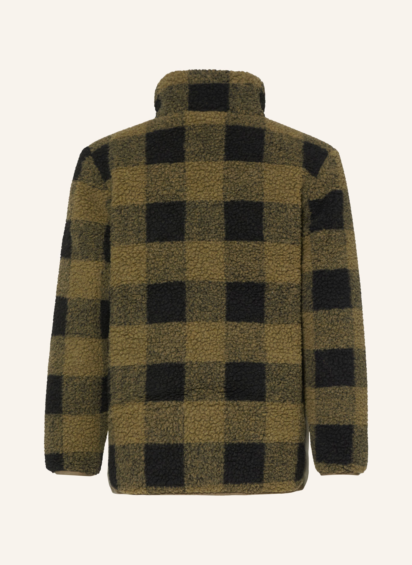 Calvin Klein Teddypelsjakke: OLIVEN / KHAKI / SORT