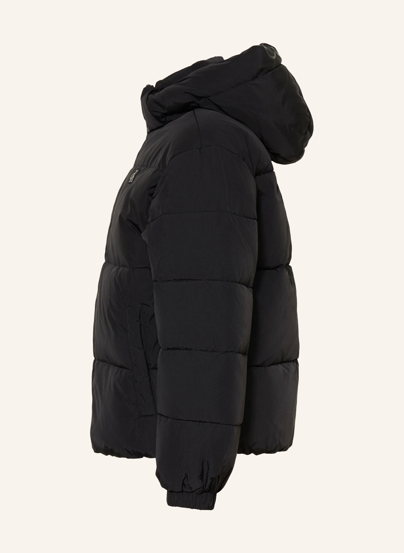 Calvin Klein Steppjacke mit abnehmbarer Kapuze: SCHWARZ