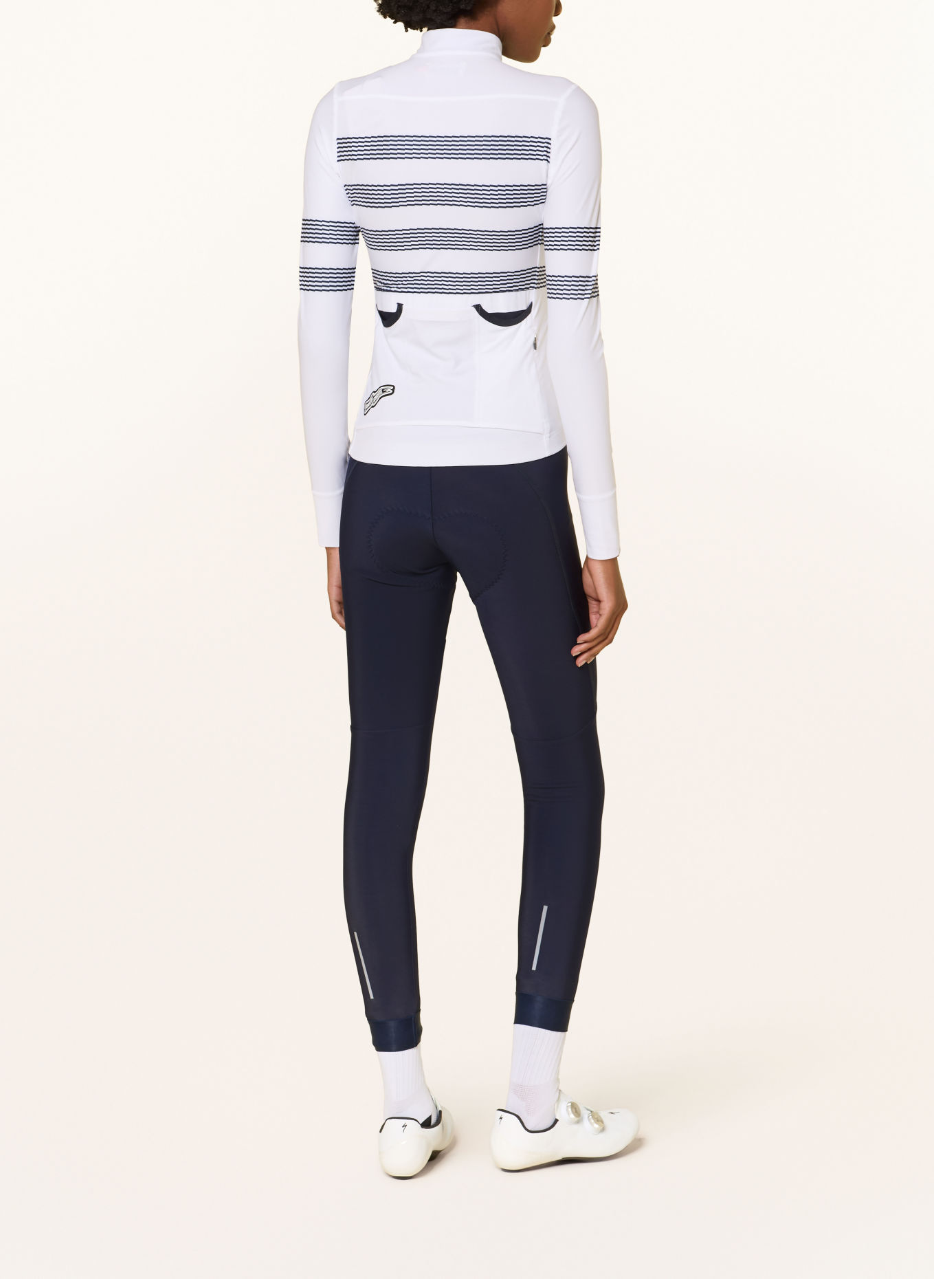 CAFÉ DU CYCLISTE THERESA Thermal cycling pants with padded insert: DARK BLUE