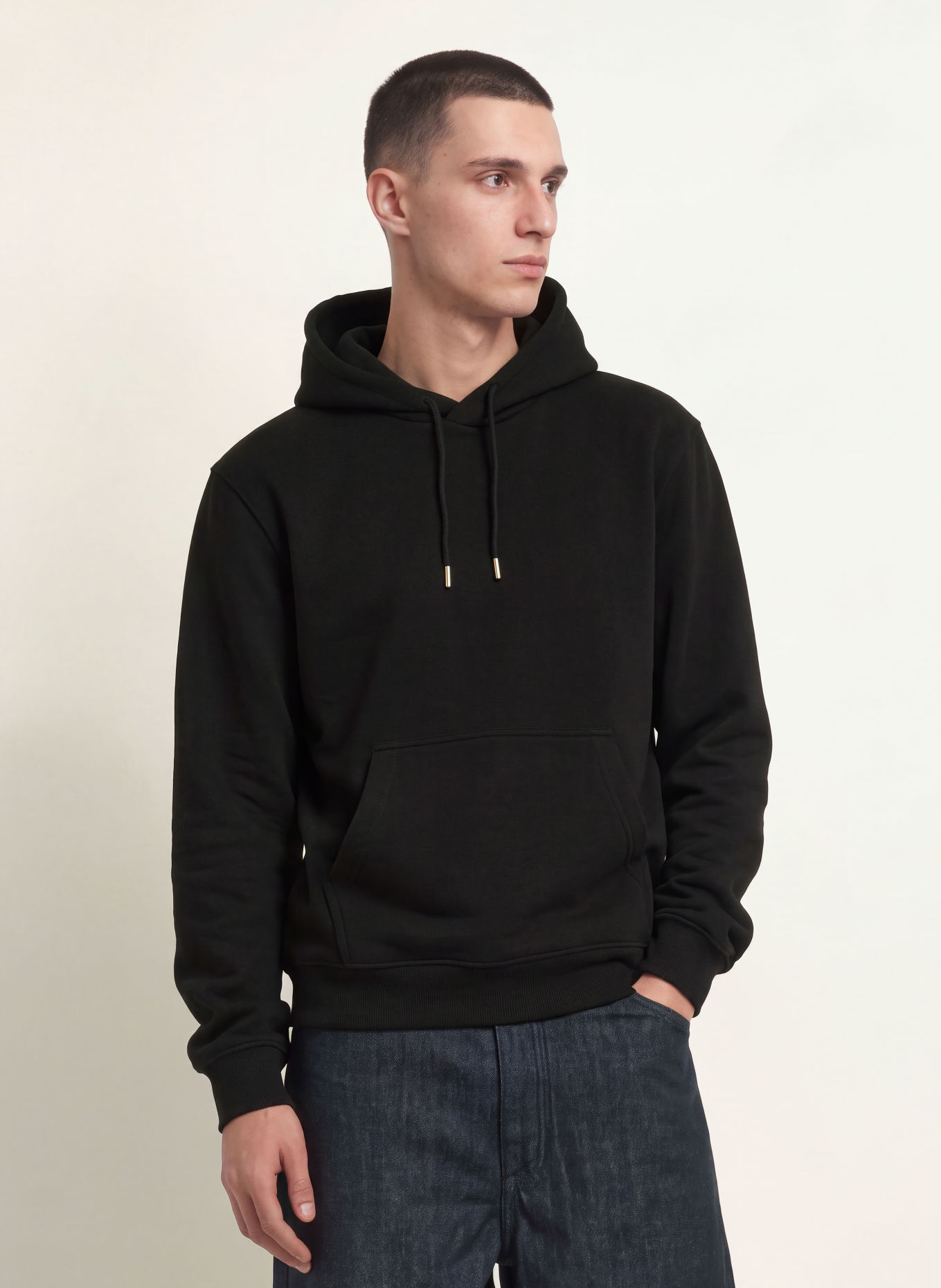 ARKET hoodie: BLACK