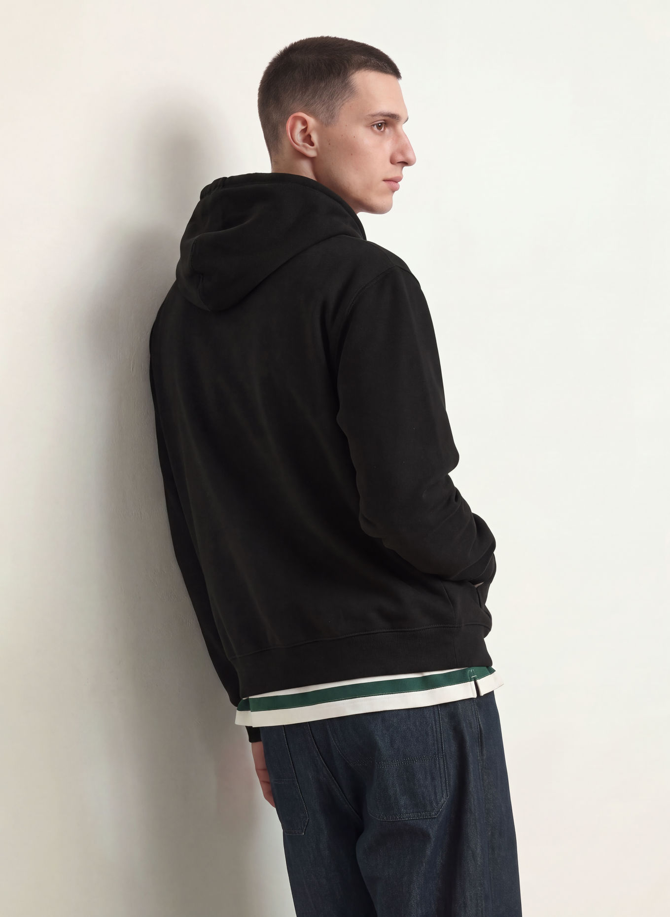 ARKET hoodie: BLACK