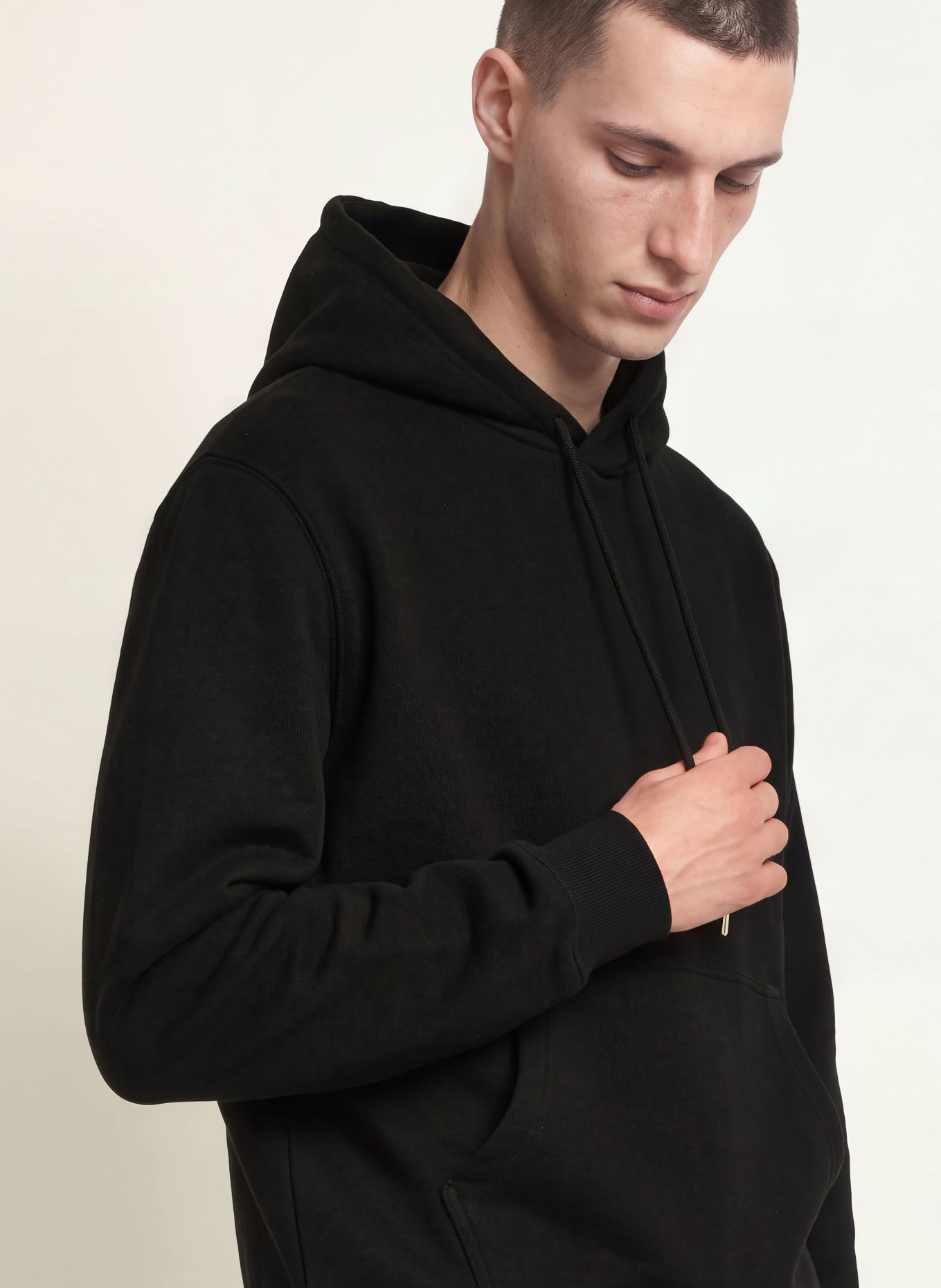 ARKET hoodie: BLACK