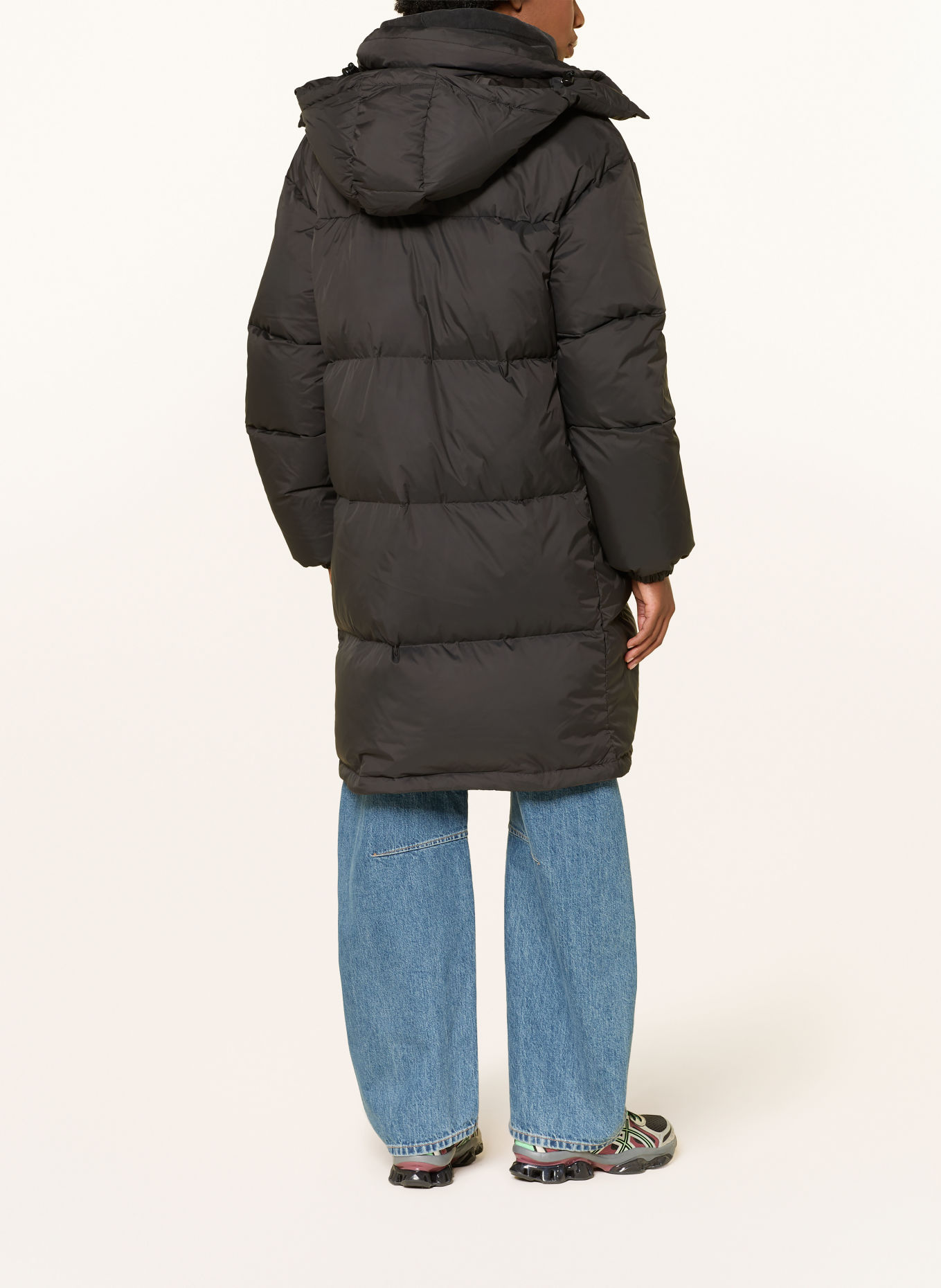 66°NORTH DYNGJA Down coat with Detachable Hood: DARK GRAY