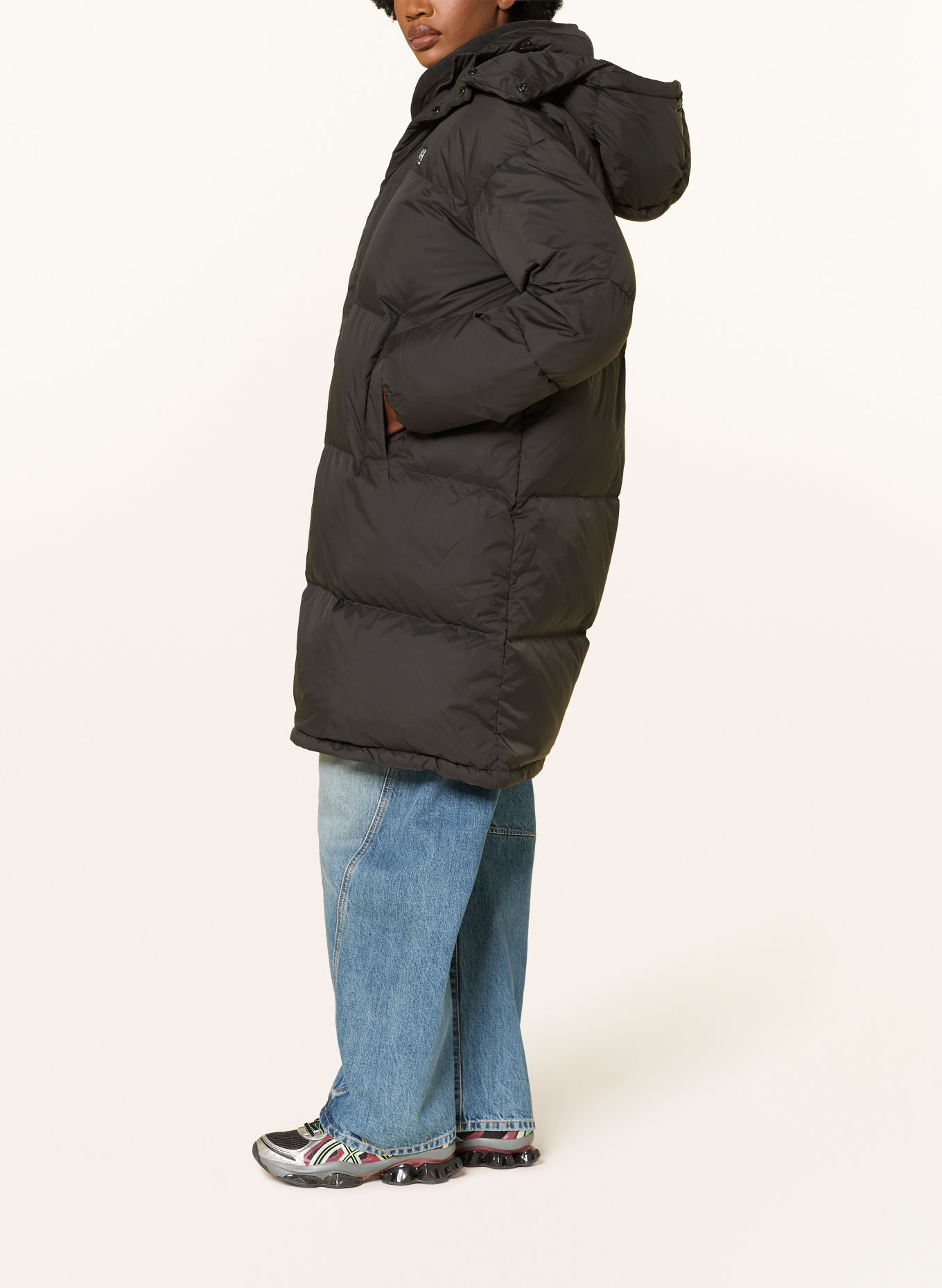 66°NORTH DYNGJA Down coat with Detachable Hood: DARK GRAY