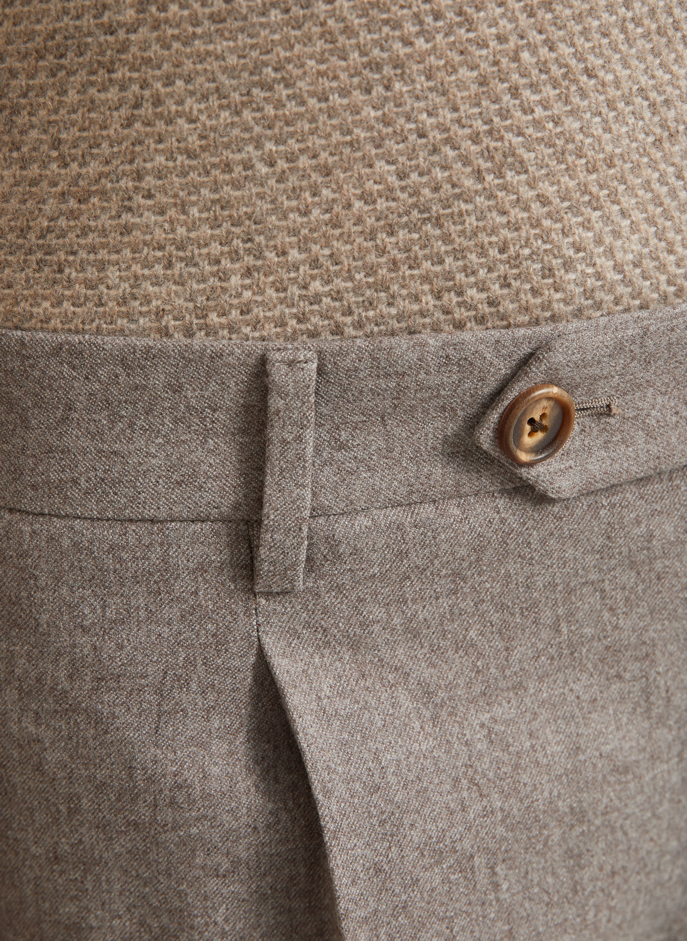 FIORONI Extra Slim Fit Flannel Pants: GRAY