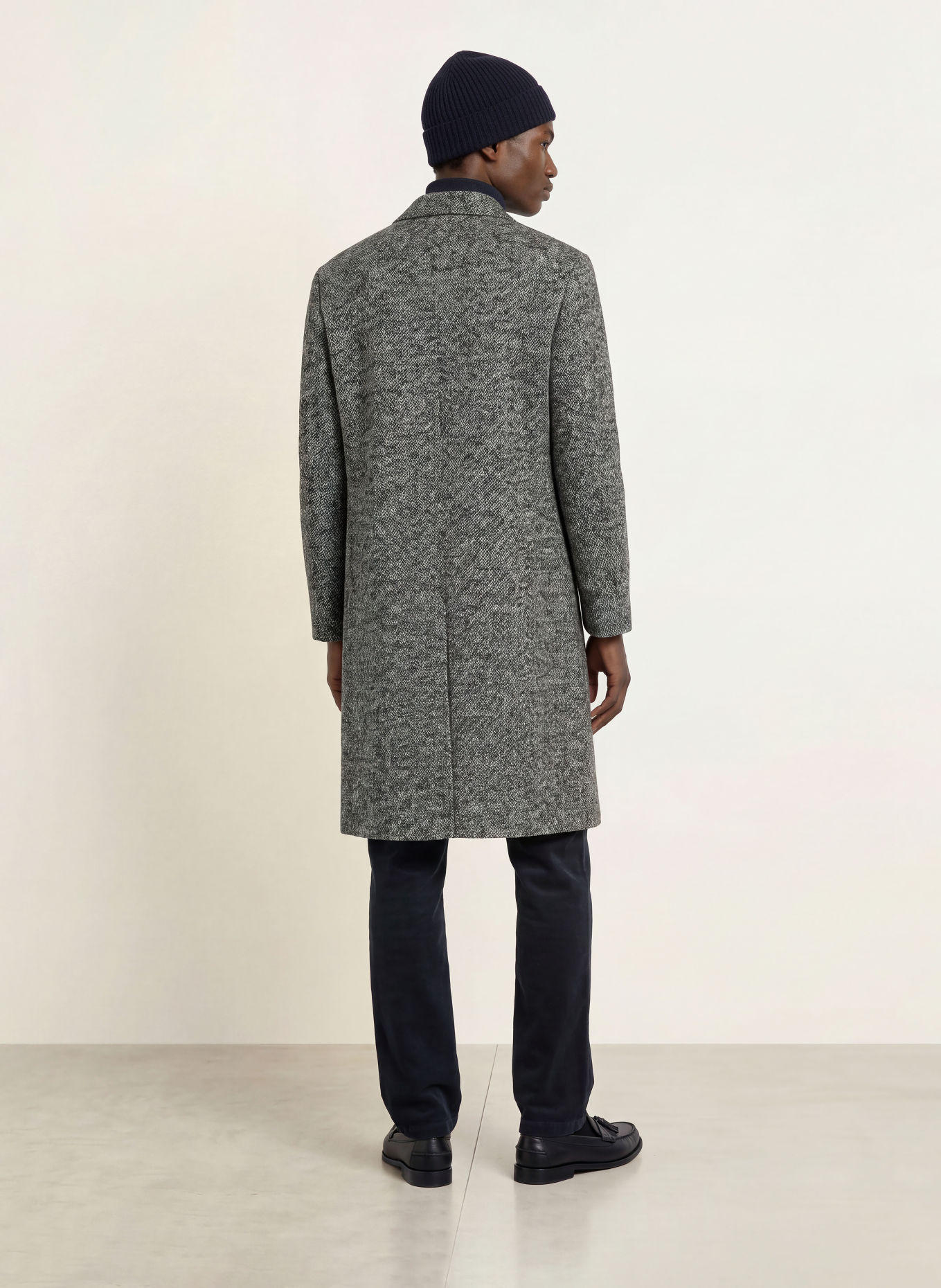 TOMMY HILFIGER Cabanmantel: SCHWARZ / WEISS