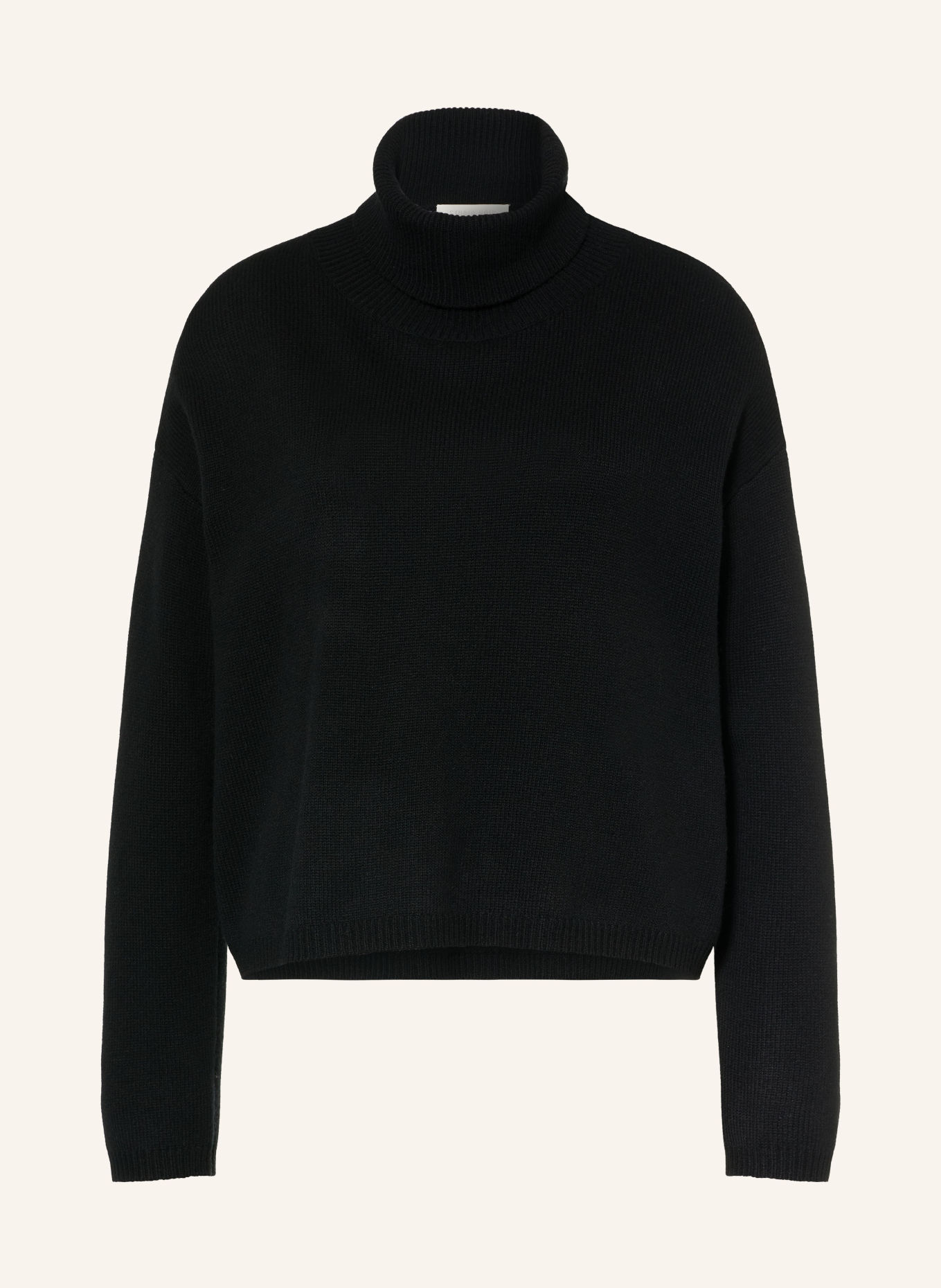 CATNOIR Rollkragenpullover aus Merinowolle: SCHWARZ