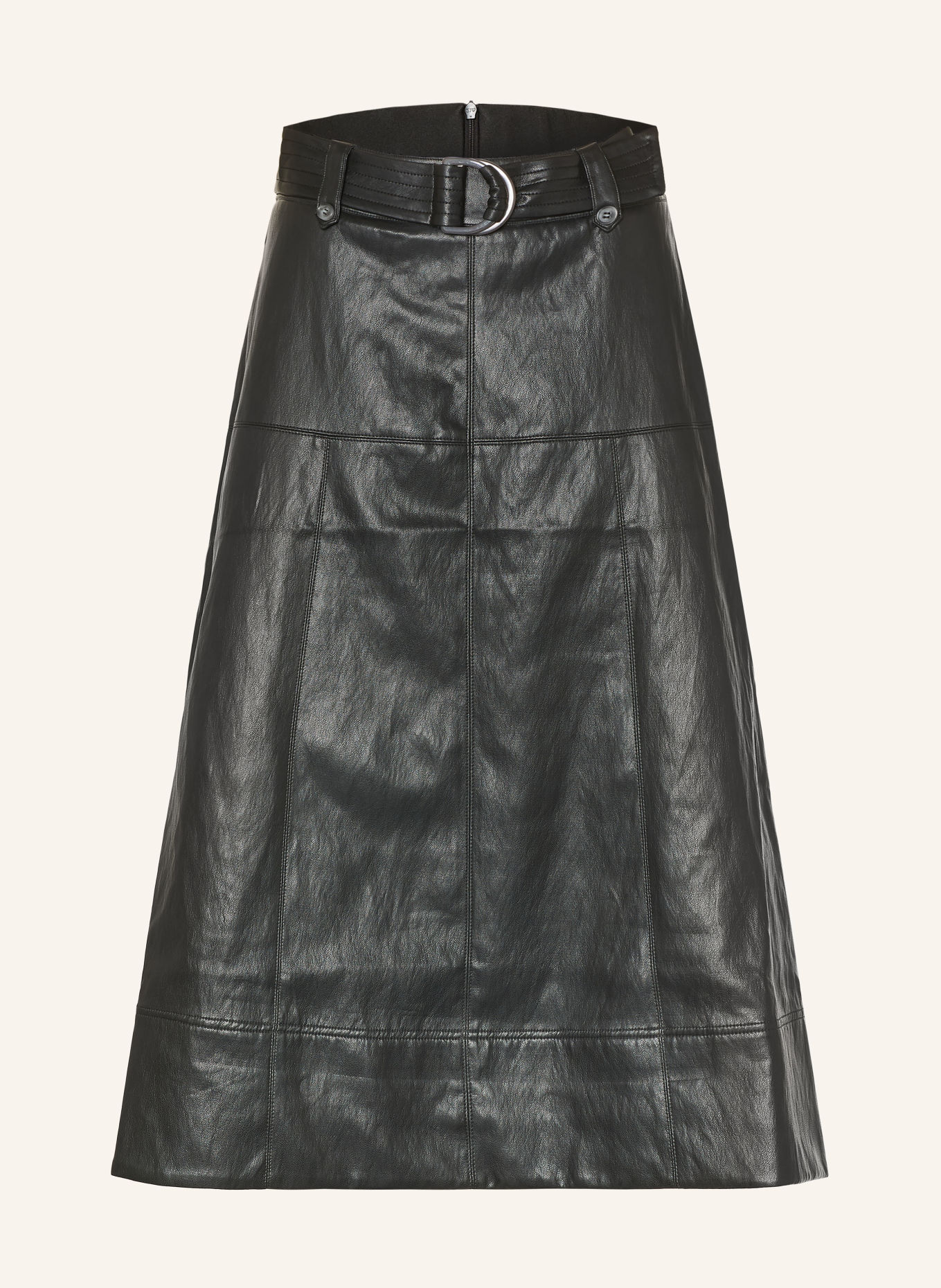 CATNOIR Faux-leather skirt: BLACK