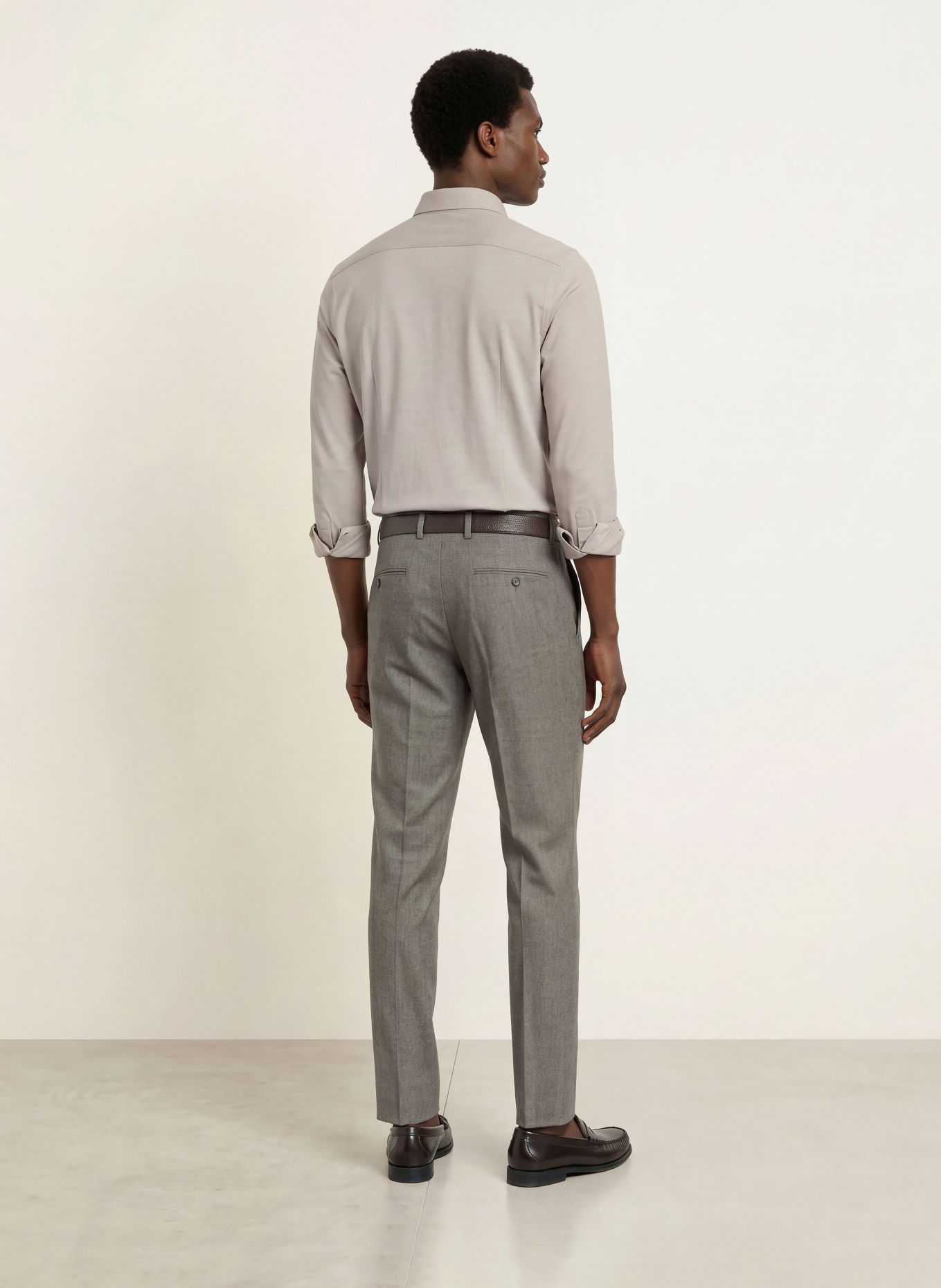 OLYMP Hemd Smart Business modern fit: HELLBRAUN