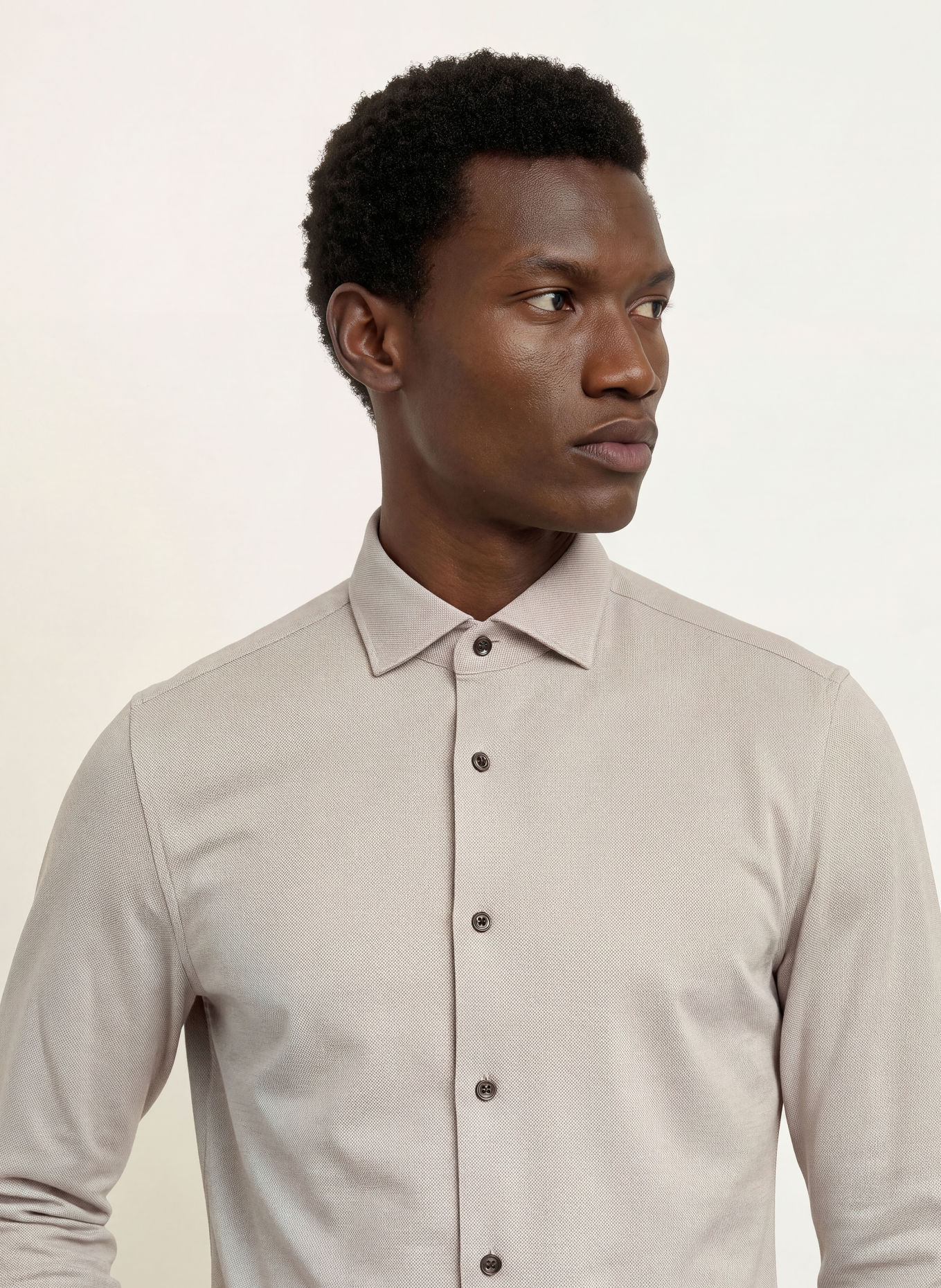 OLYMP Hemd Smart Business modern fit: HELLBRAUN