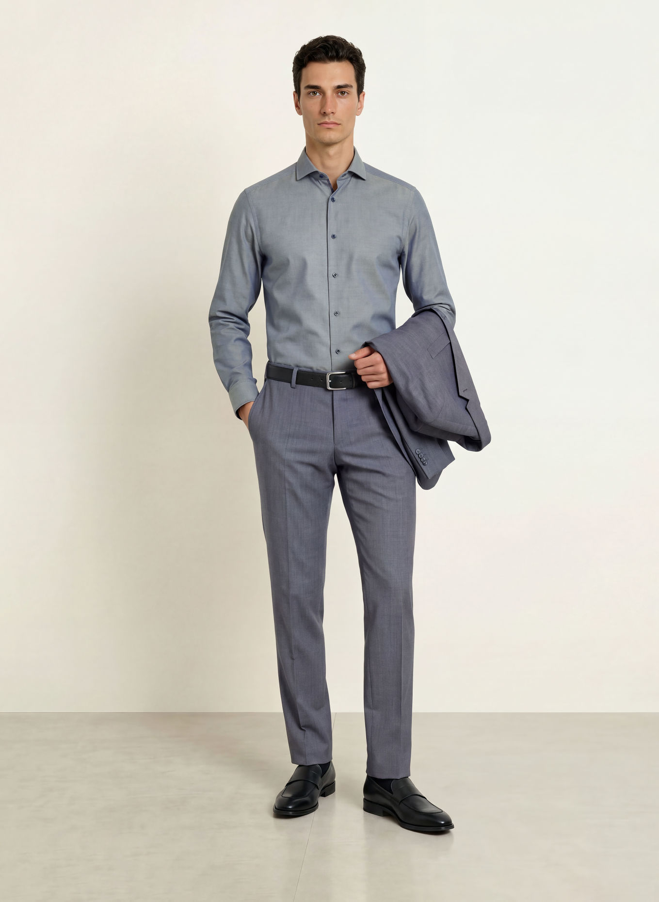 OLYMP Smart Business Shirt, Modern Fit: DARK BLUE