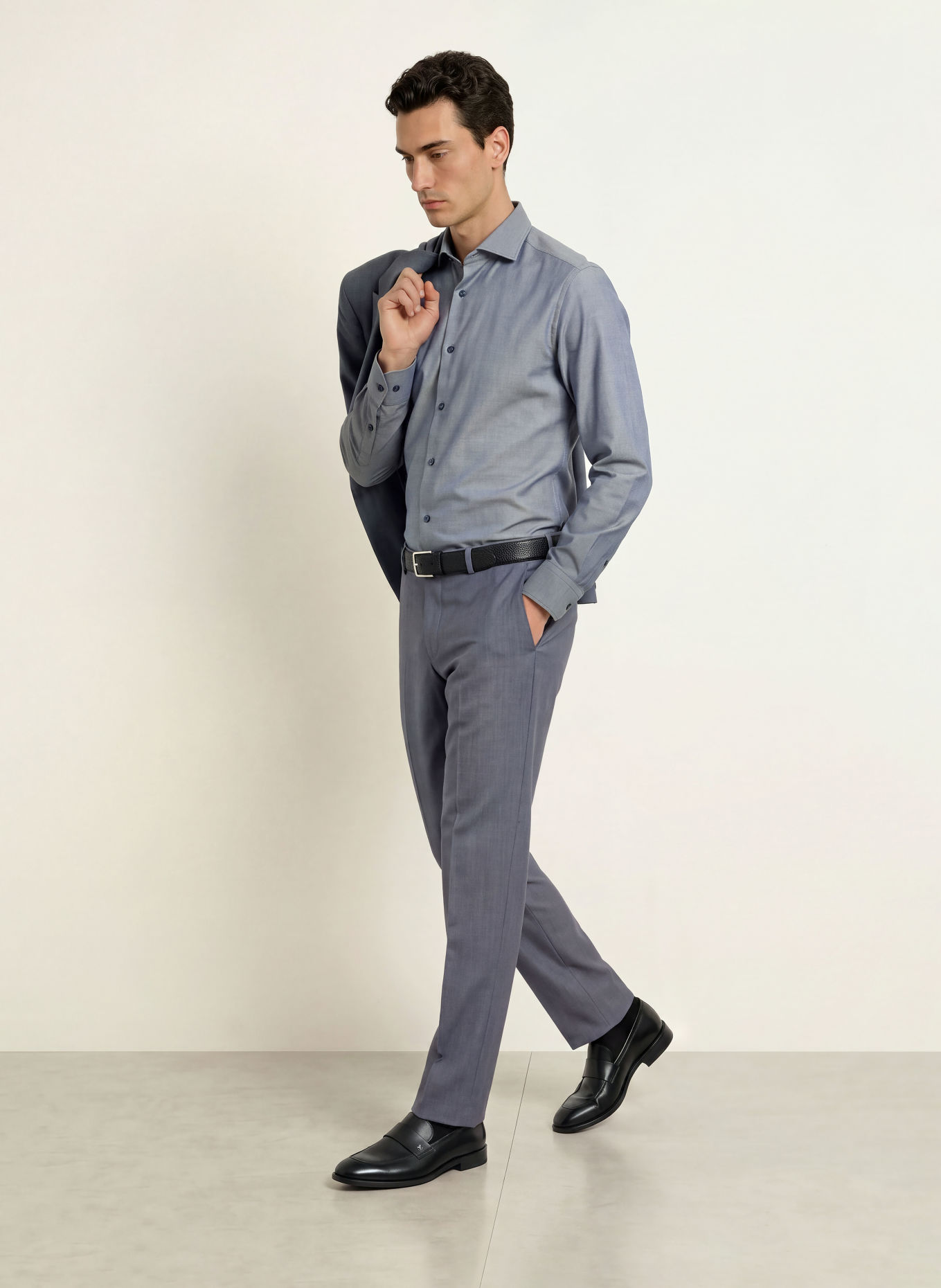 OLYMP Smart Business Shirt, Modern Fit: DARK BLUE