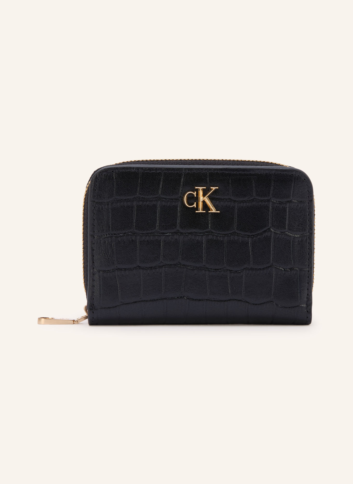 Calvin Klein Wallet: BLACK / GOLD